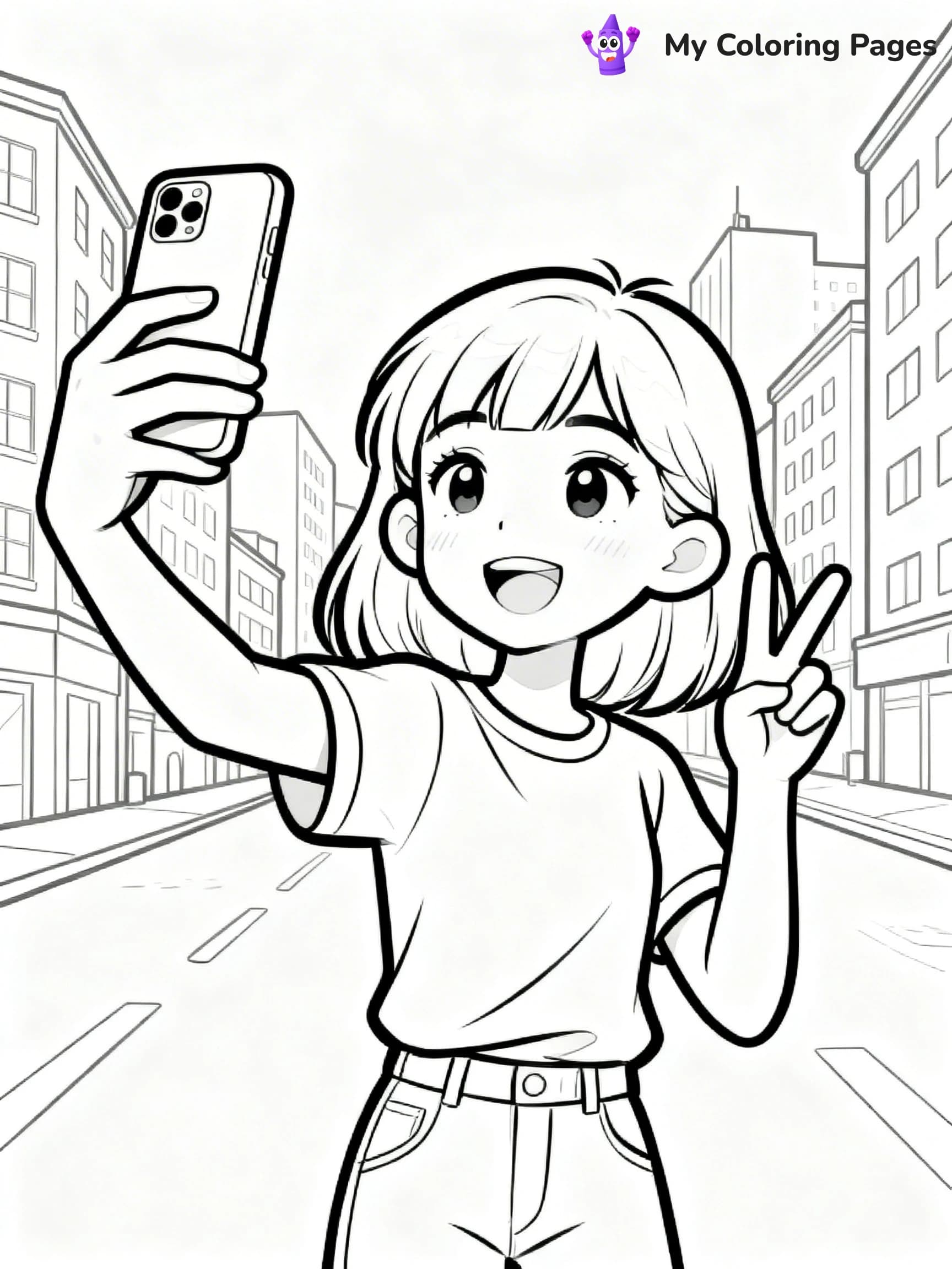 Realistic Face Coloring Pages - 16