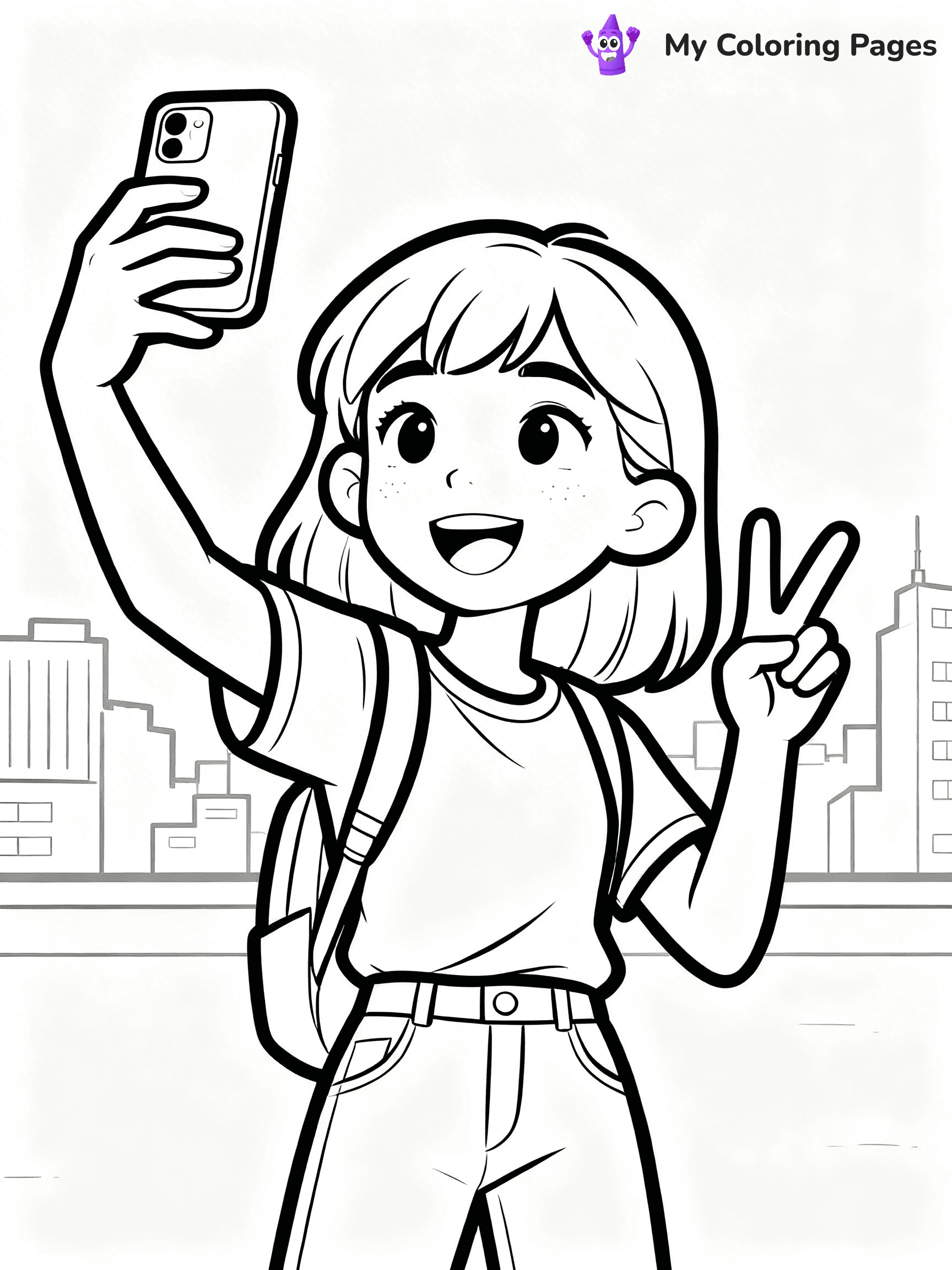 Realistic Face Coloring Pages - 15