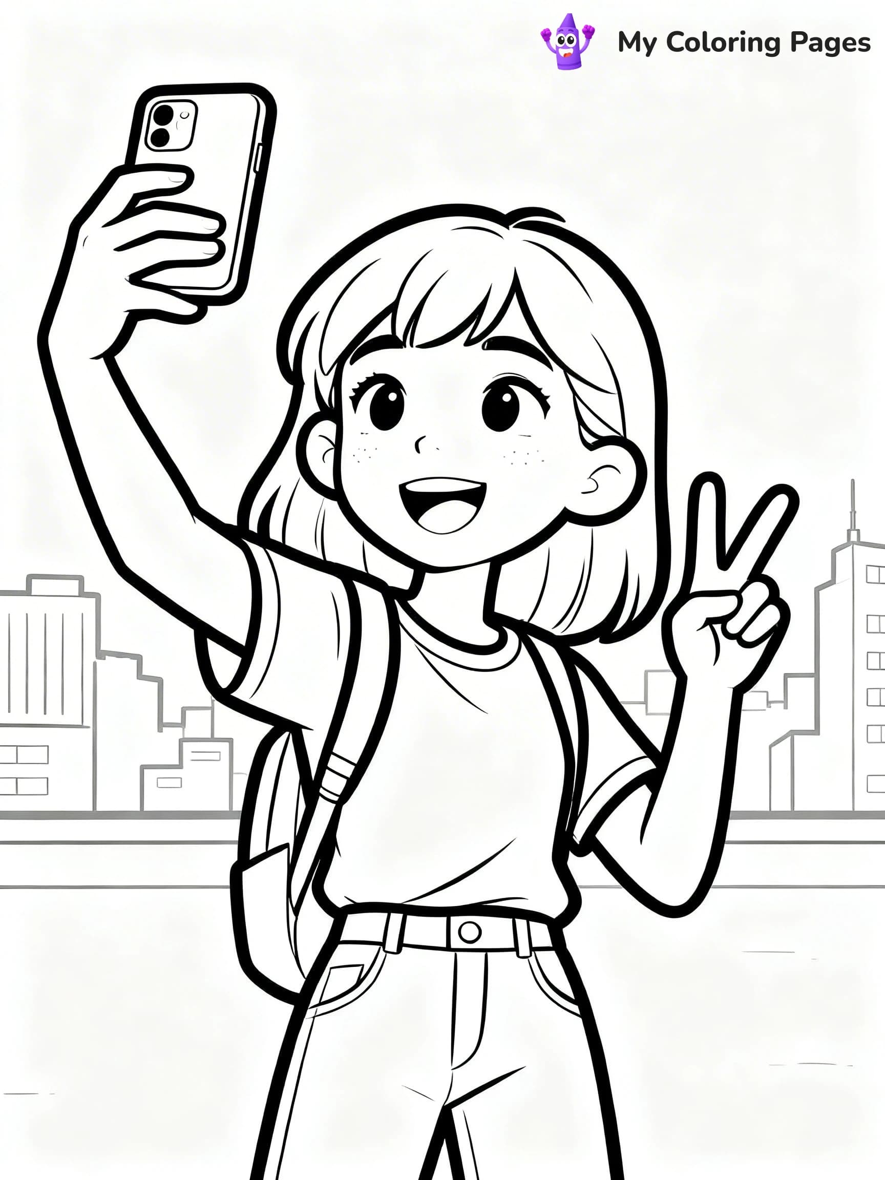 Realistic Face Coloring Pages - 15