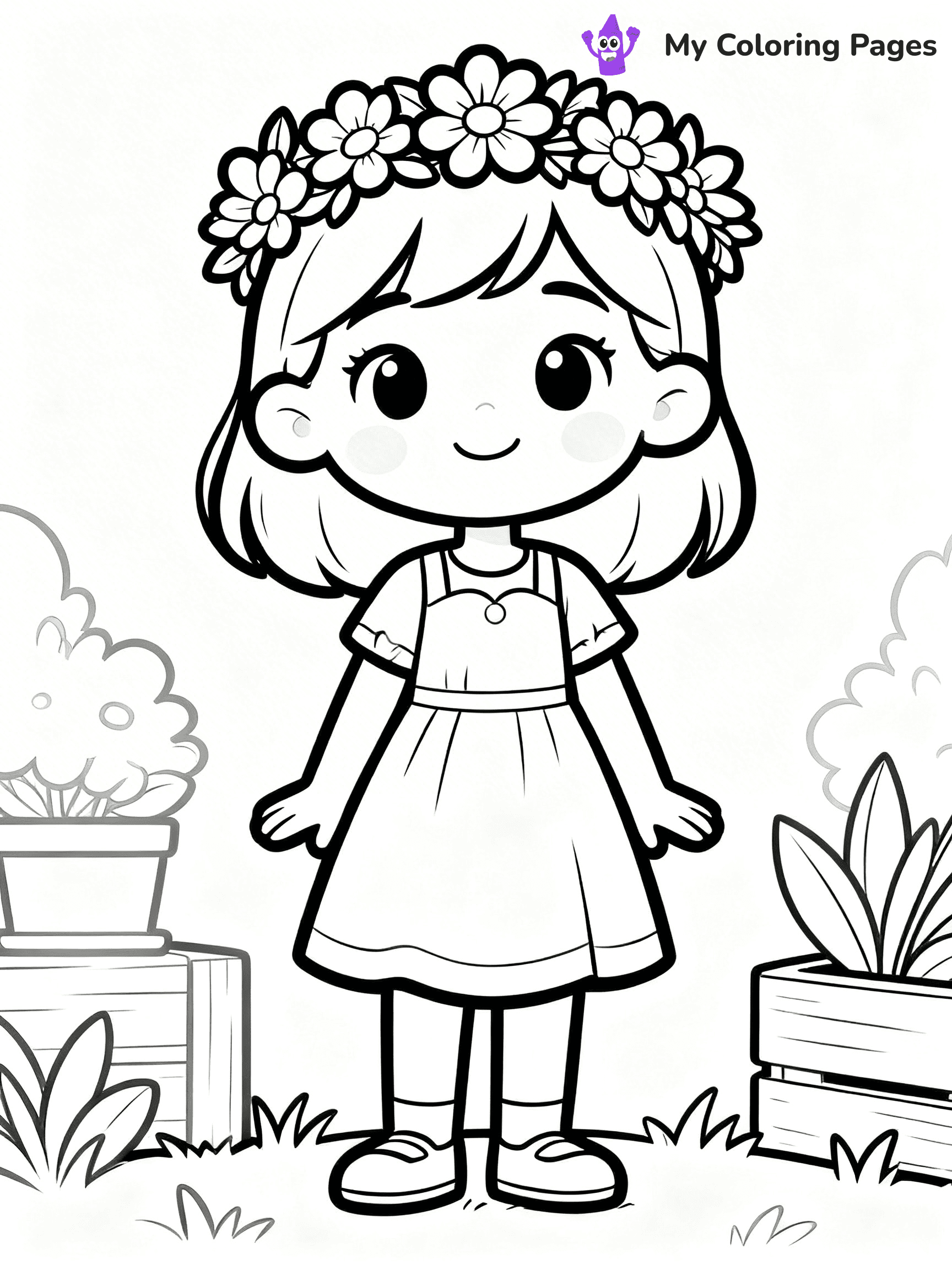 Realistic Face Coloring Pages - 1