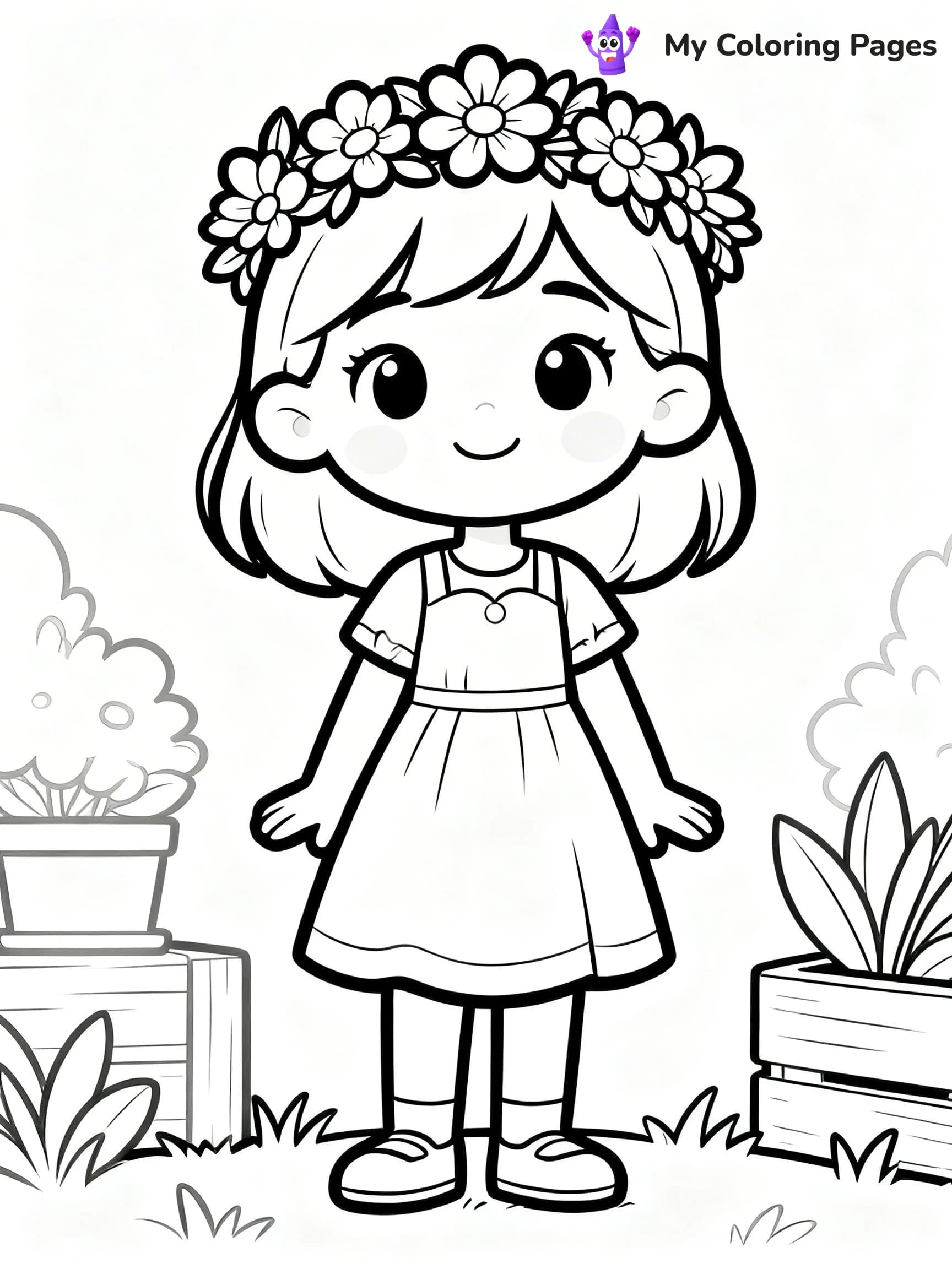 Realistic Face Coloring Pages - 1