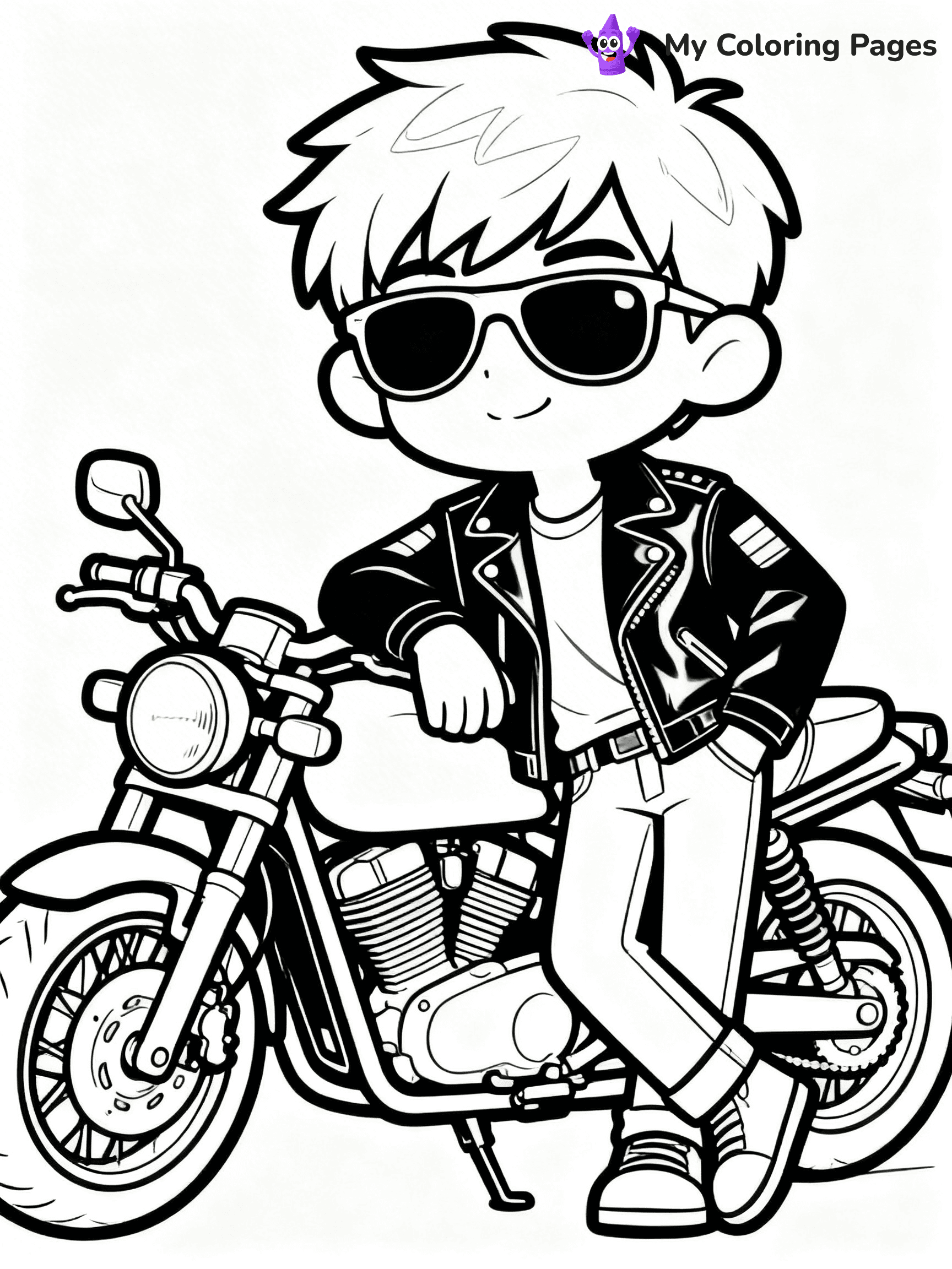 Cool Boy Anime Coloring Pages - 88