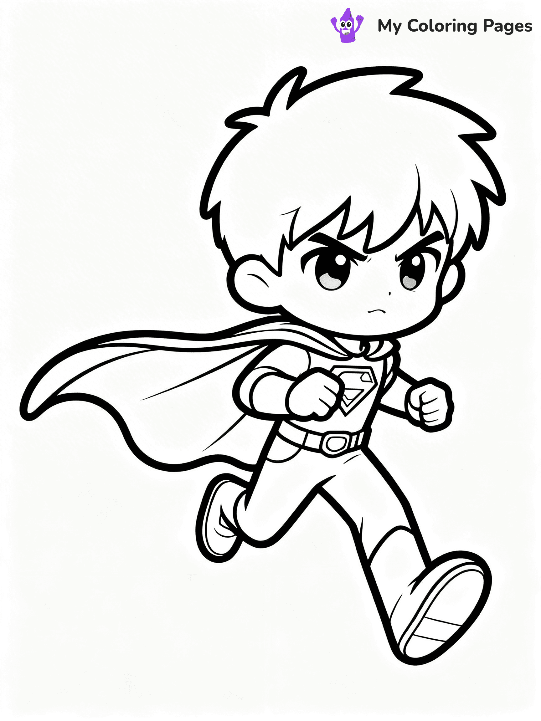 Cool Boy Anime Coloring Pages - 87