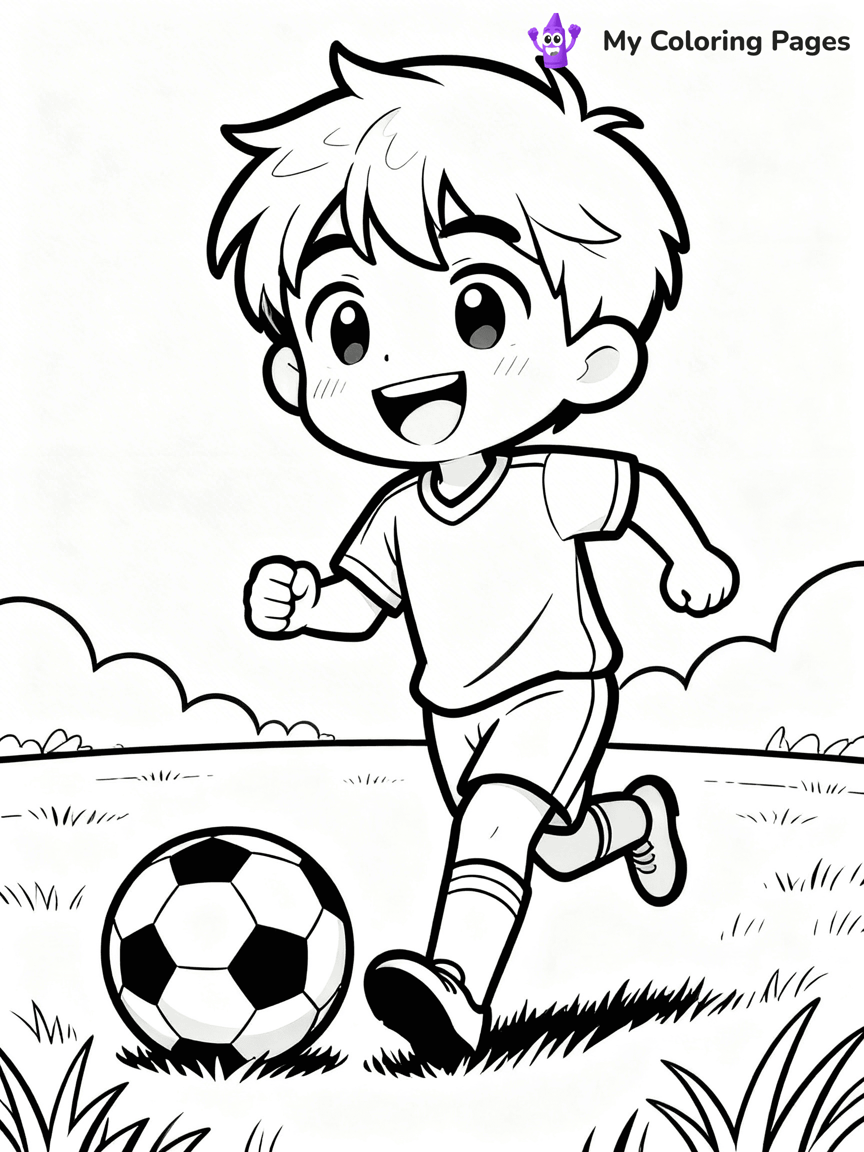 Cool Boy Anime Coloring Pages - 72