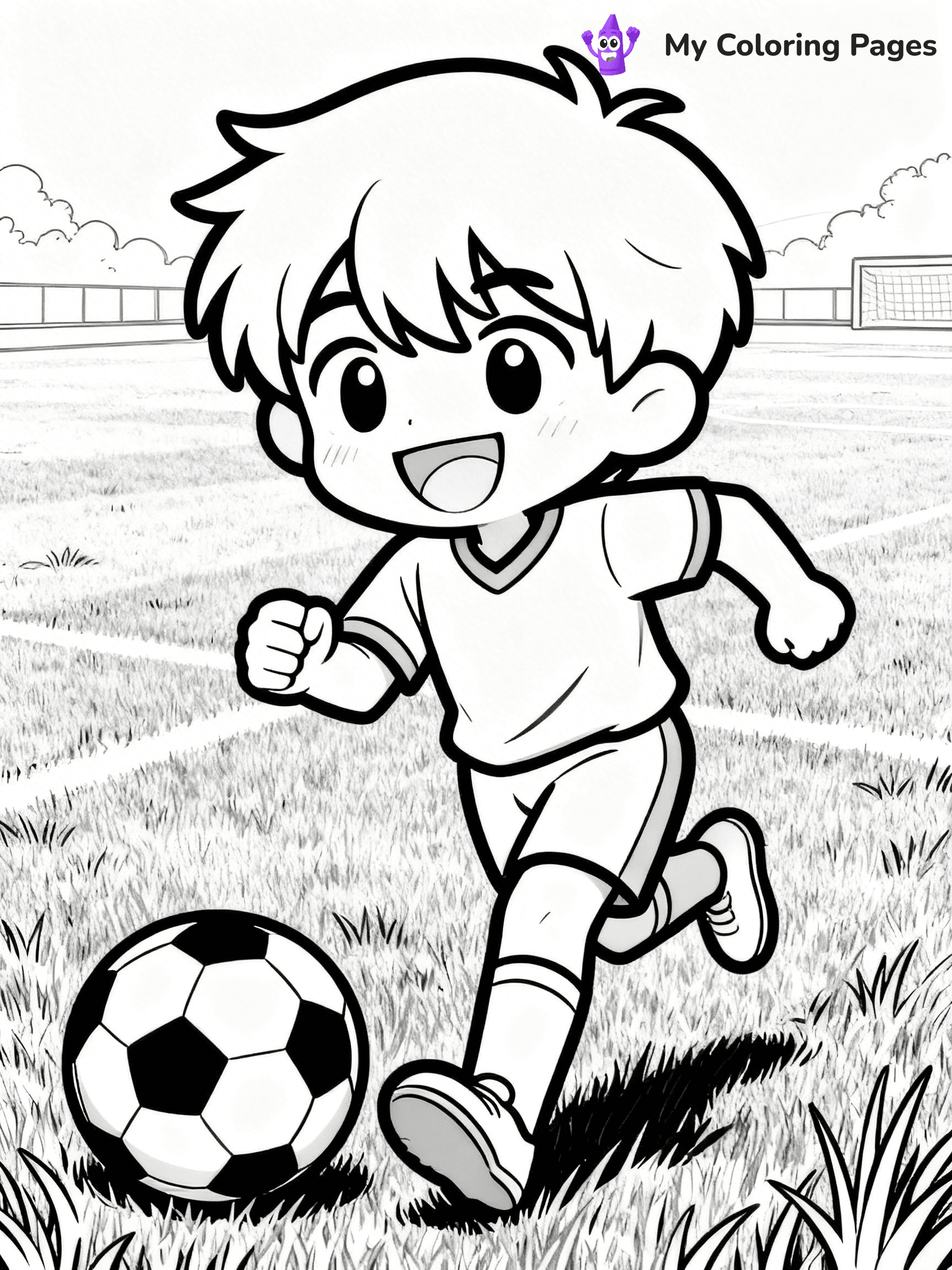 Cool Boy Anime Coloring Pages - 67