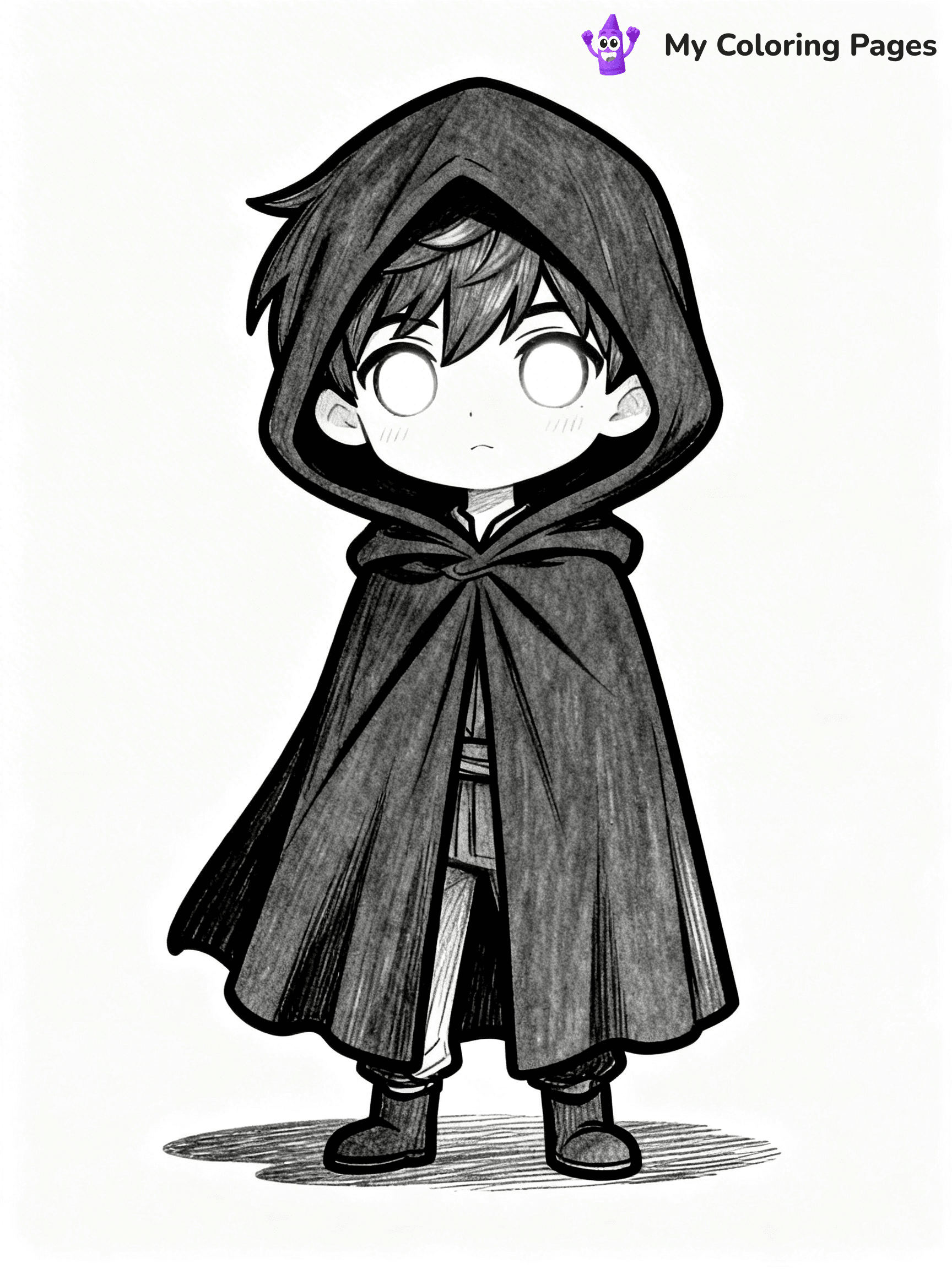 Cool Boy Anime Coloring Pages - 66