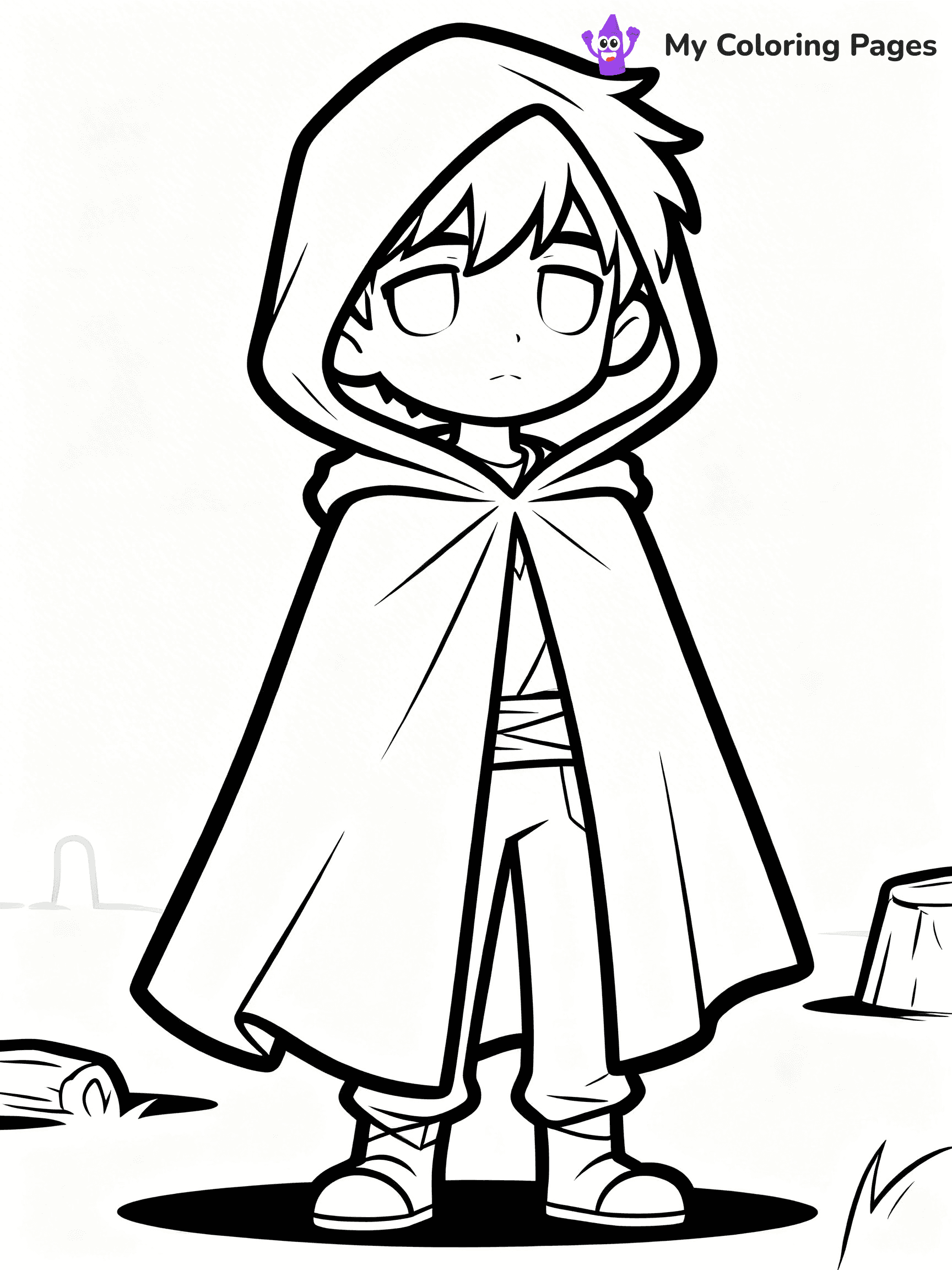 Cool Boy Anime Coloring Pages - 60