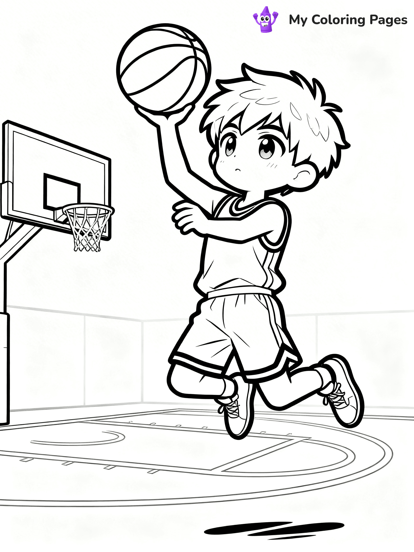 Cool Boy Anime Coloring Pages - 46