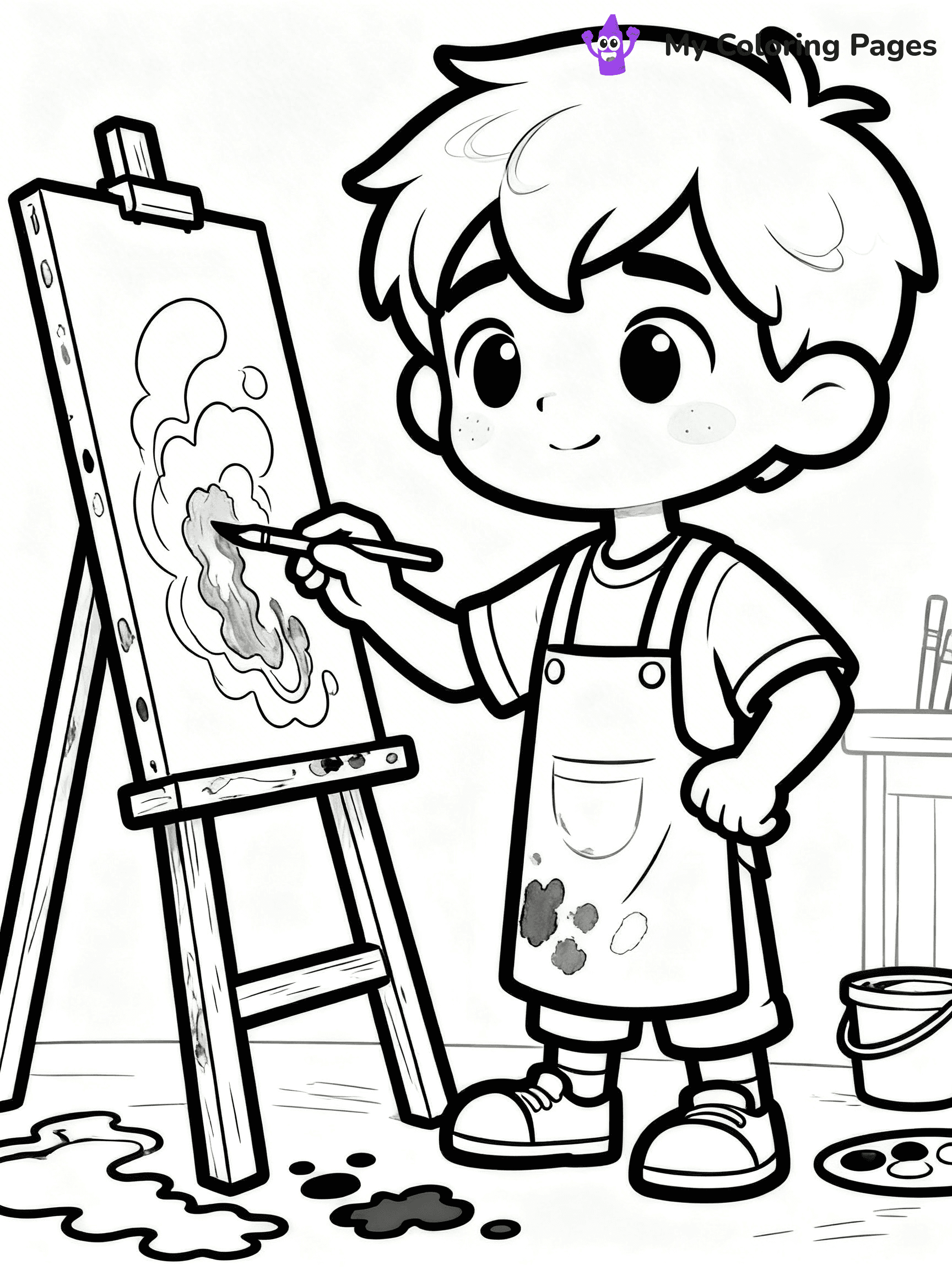 Cool Boy Anime Coloring Pages - 39