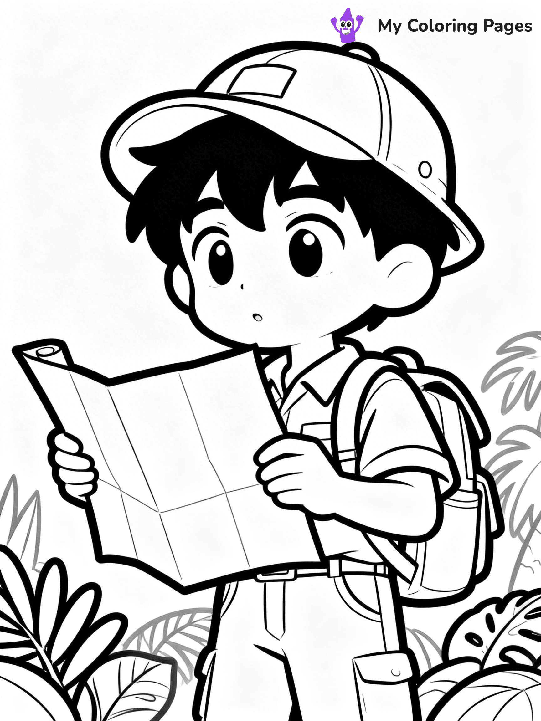 Cool Boy Anime Coloring Pages - 29