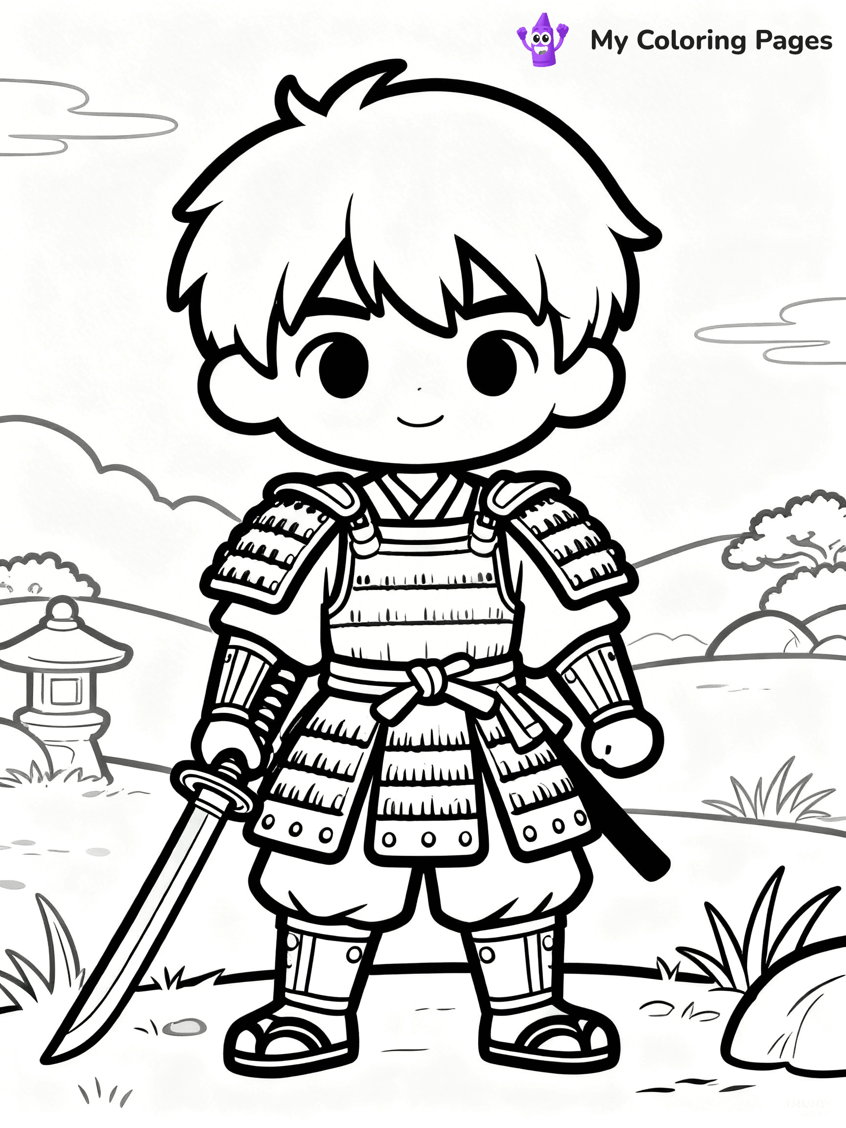 Cool Boy Anime Coloring Pages - 14