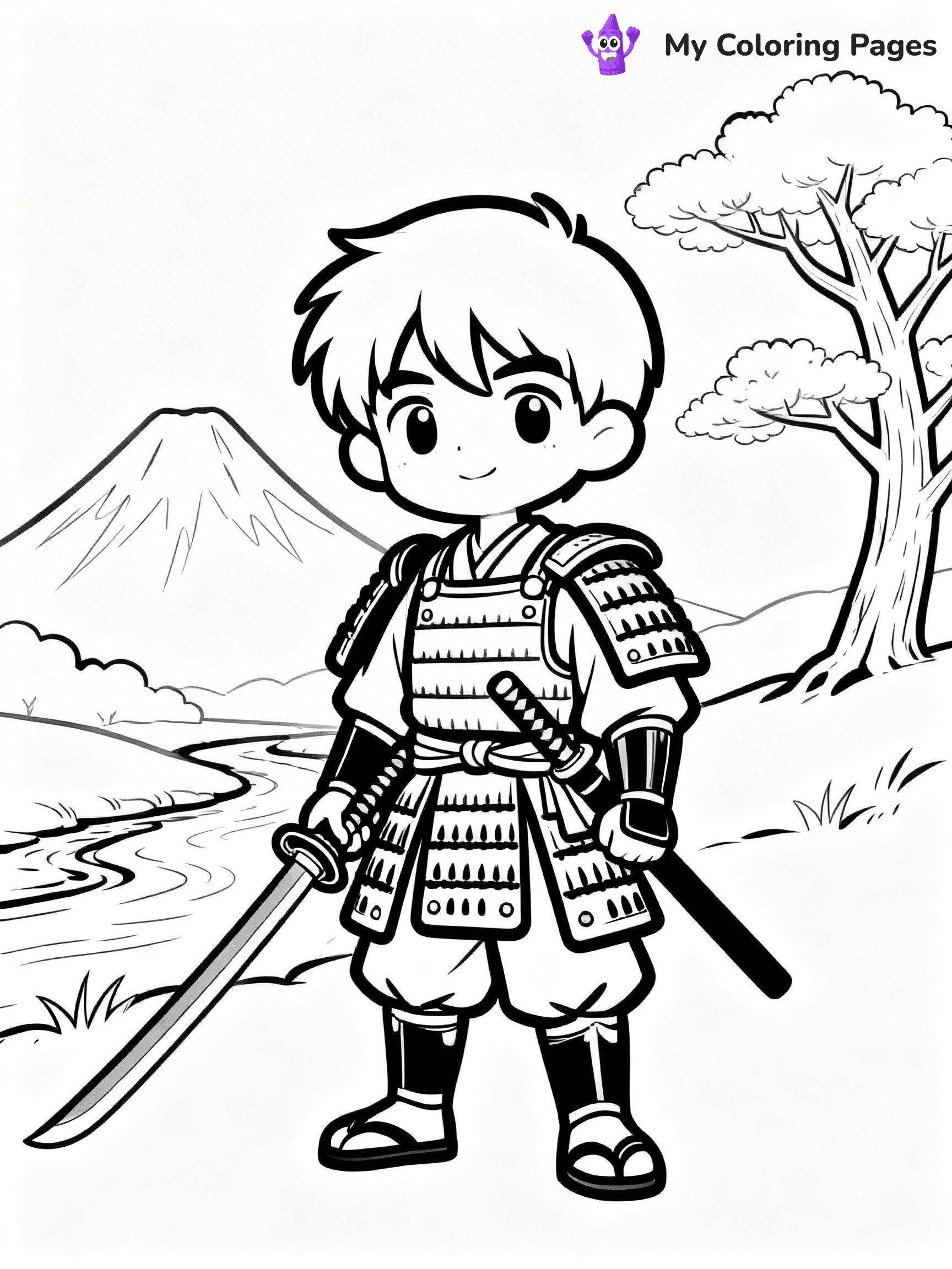 Cool Boy Anime Coloring Pages - 13