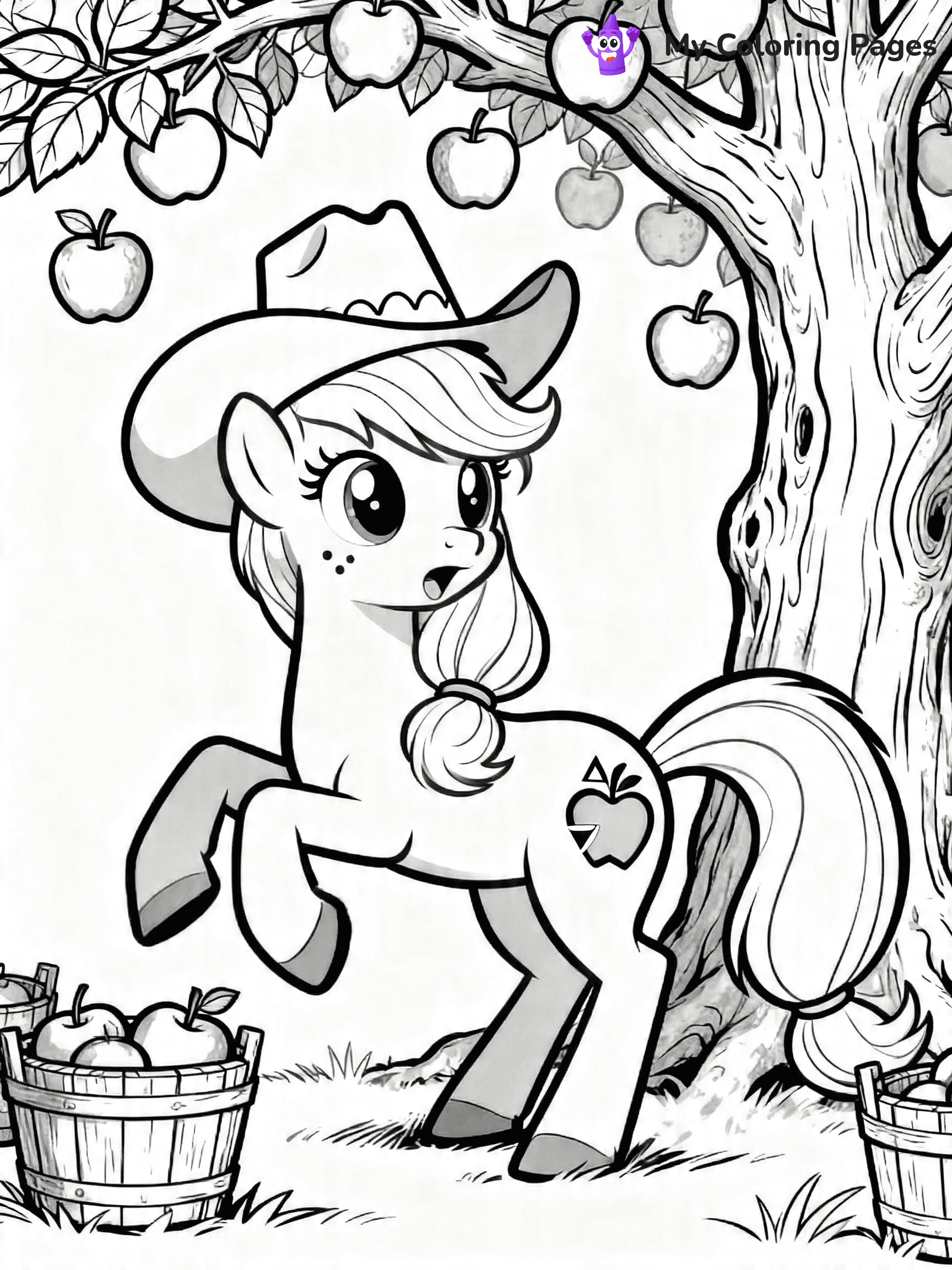 Apple Jack Coloring Pages - 12