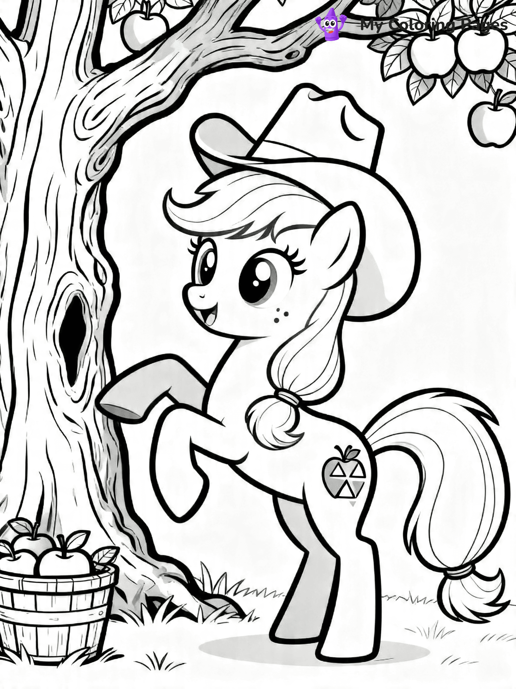Apple Jack Coloring Pages - 11