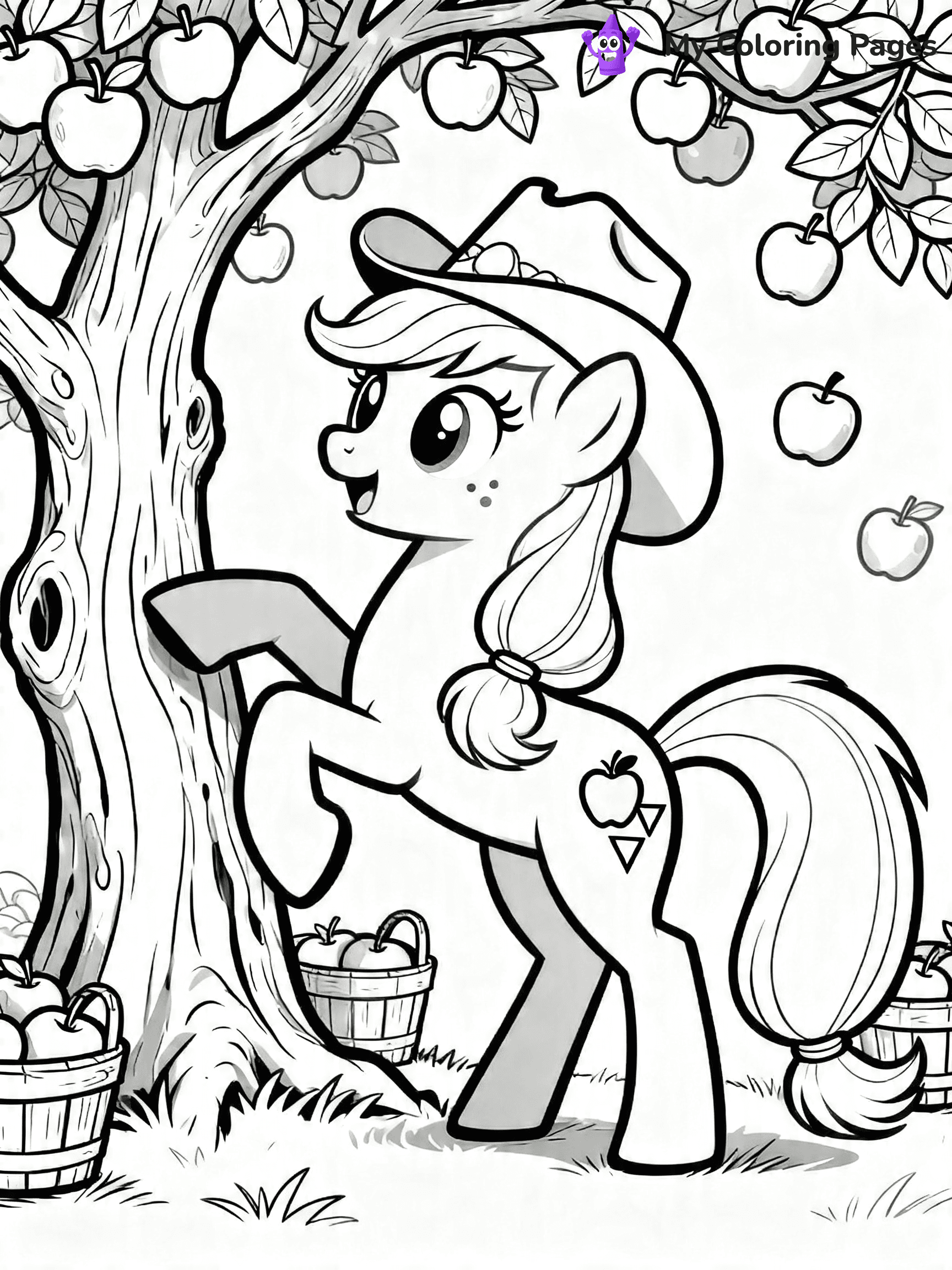 Apple Jack Coloring Pages - 10