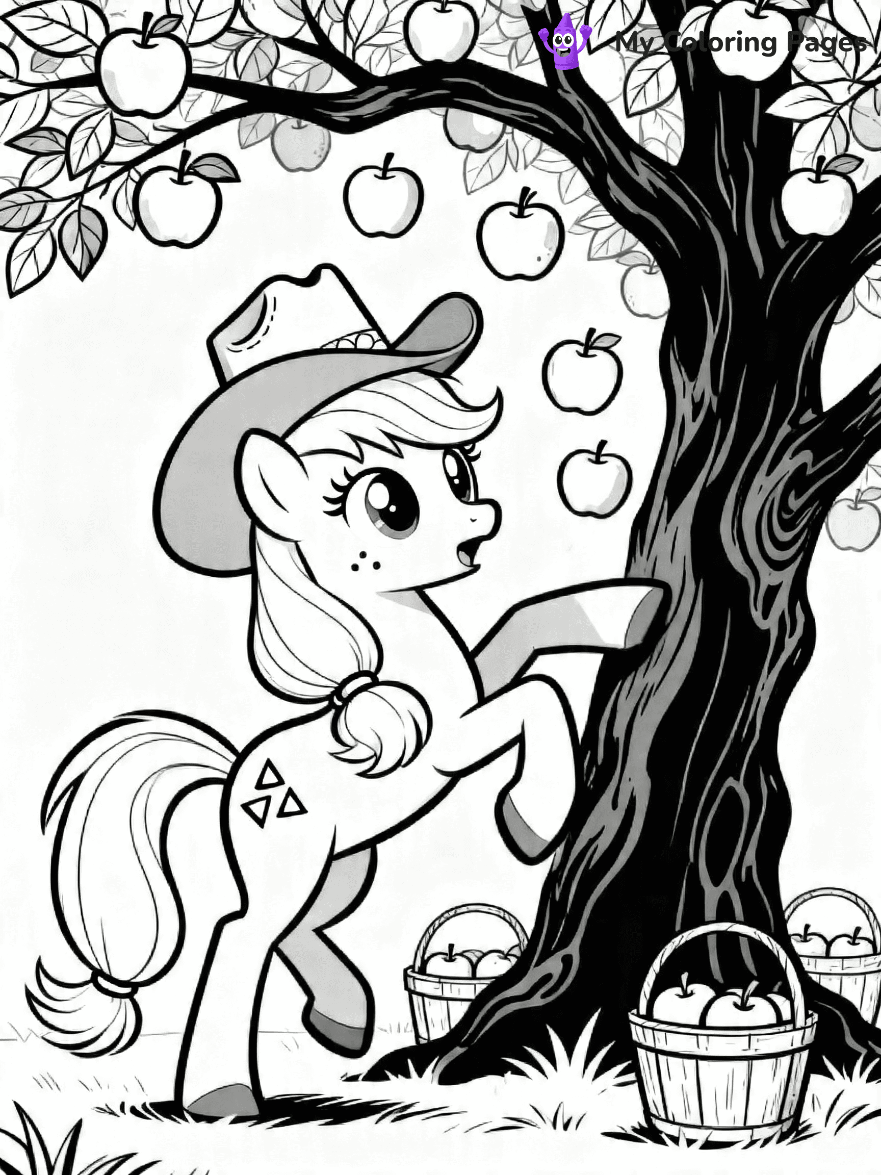 Apple Jack Coloring Pages - 9