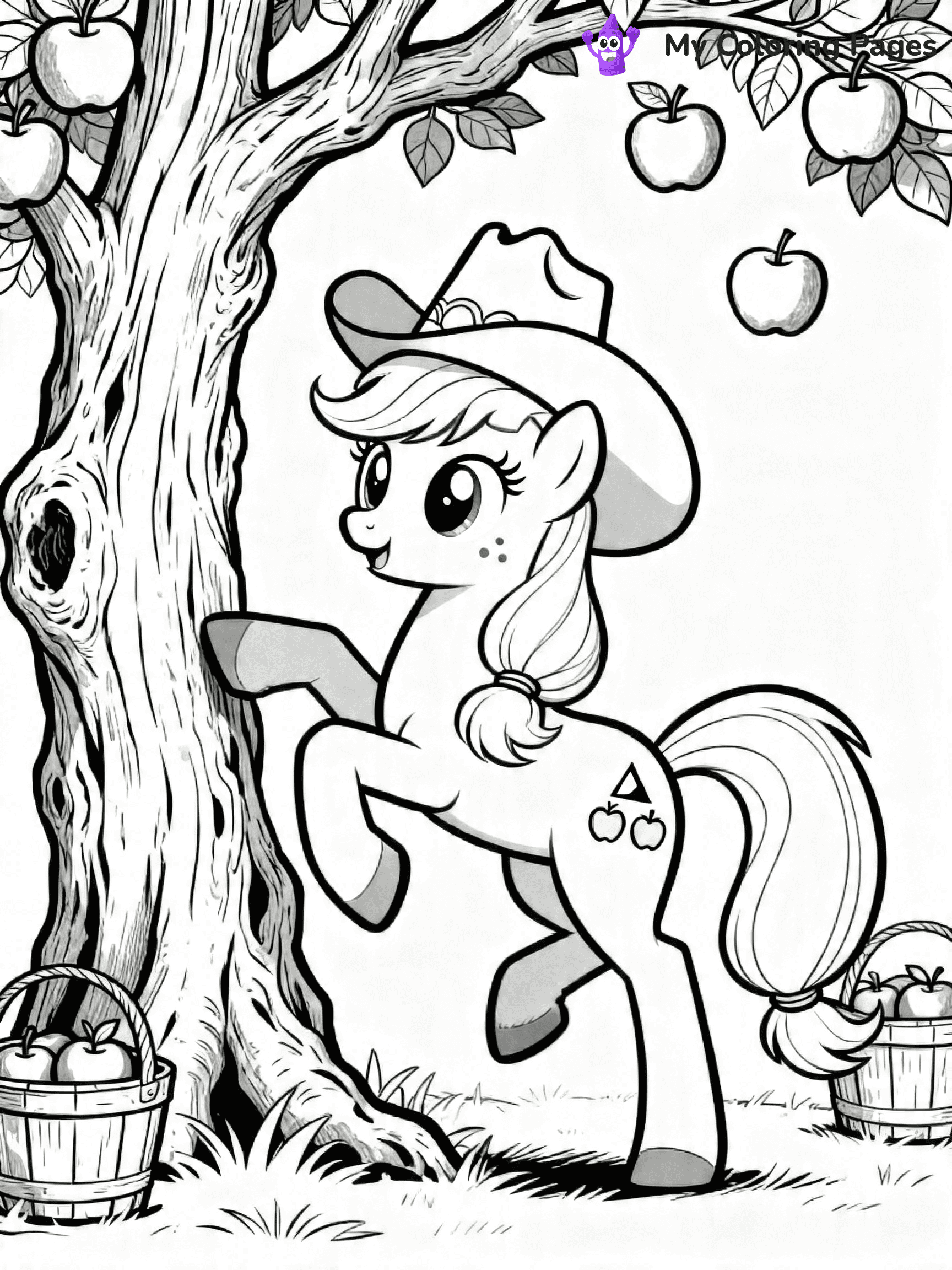 Apple Jack Coloring Pages - 8