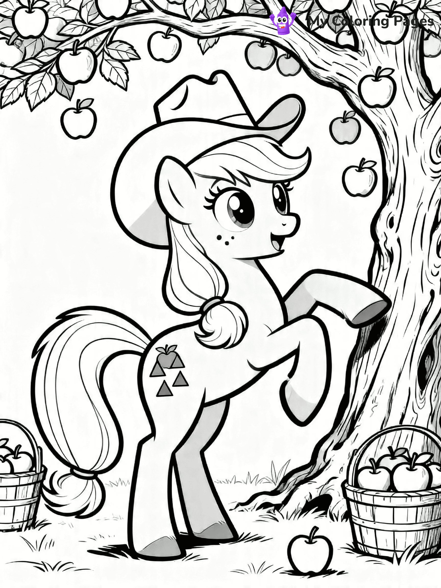 Apple Jack Coloring Pages - 7