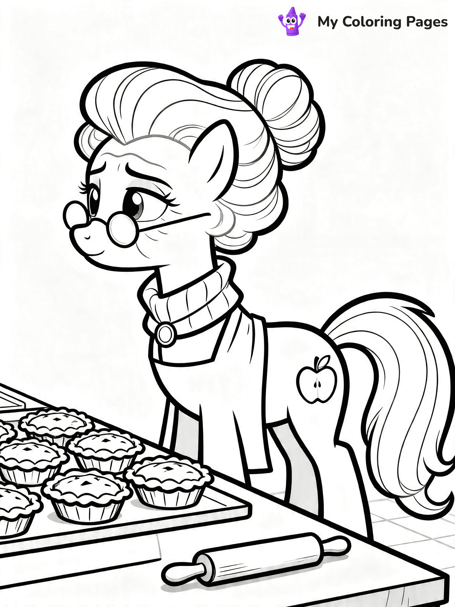 Apple Jack Coloring Pages - 1