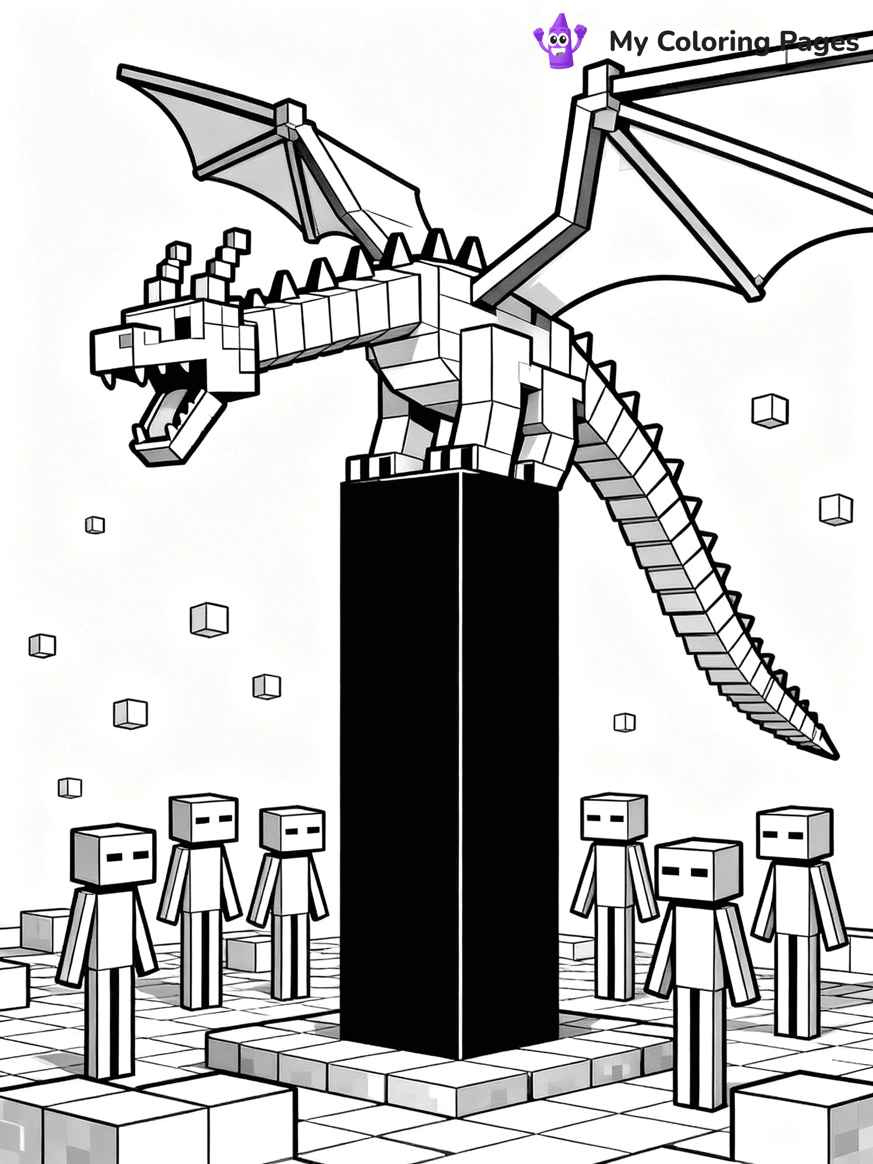 Ender Dragon Coloring Pages - 23