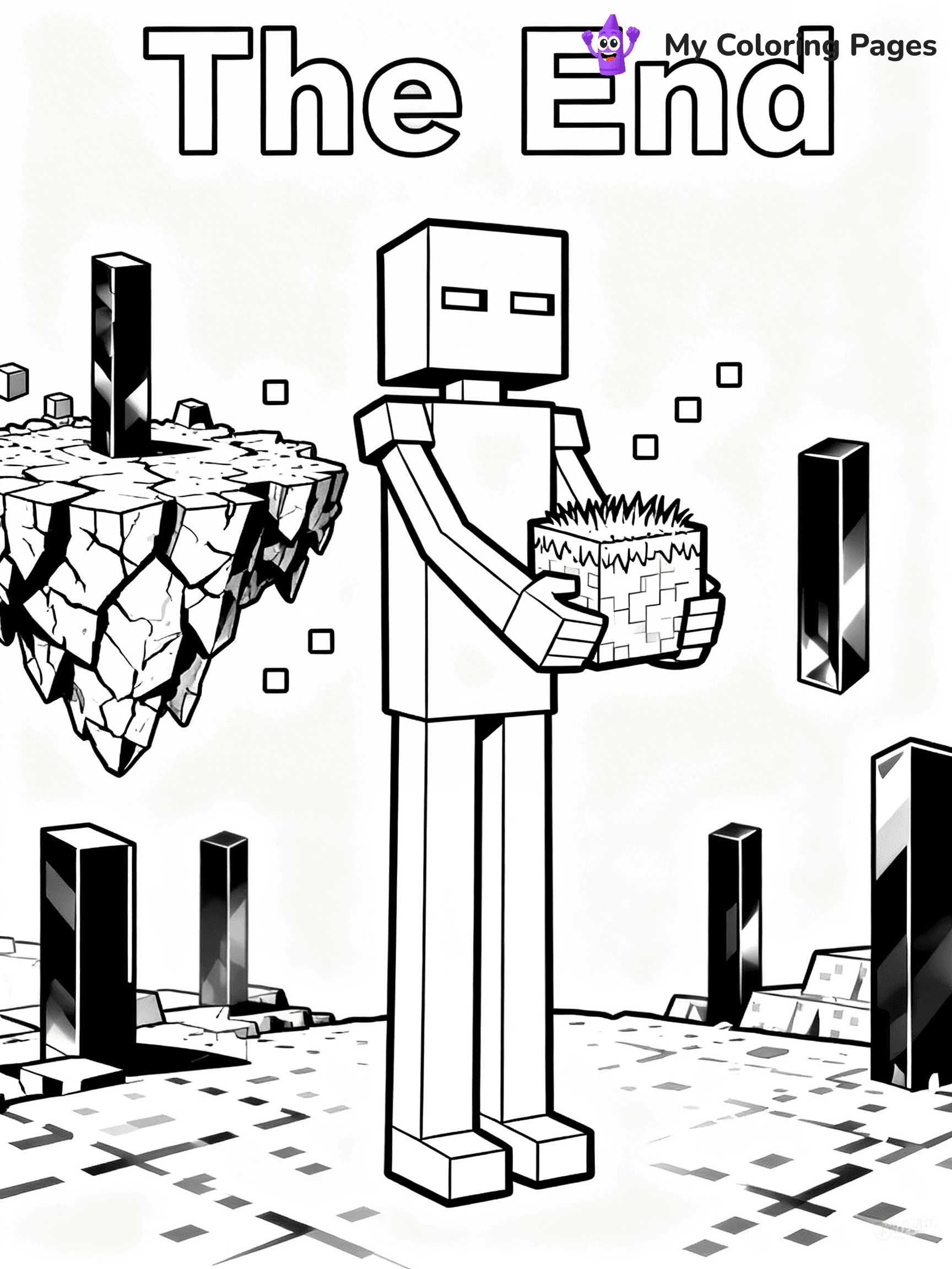 Ender Dragon Coloring Pages - 12