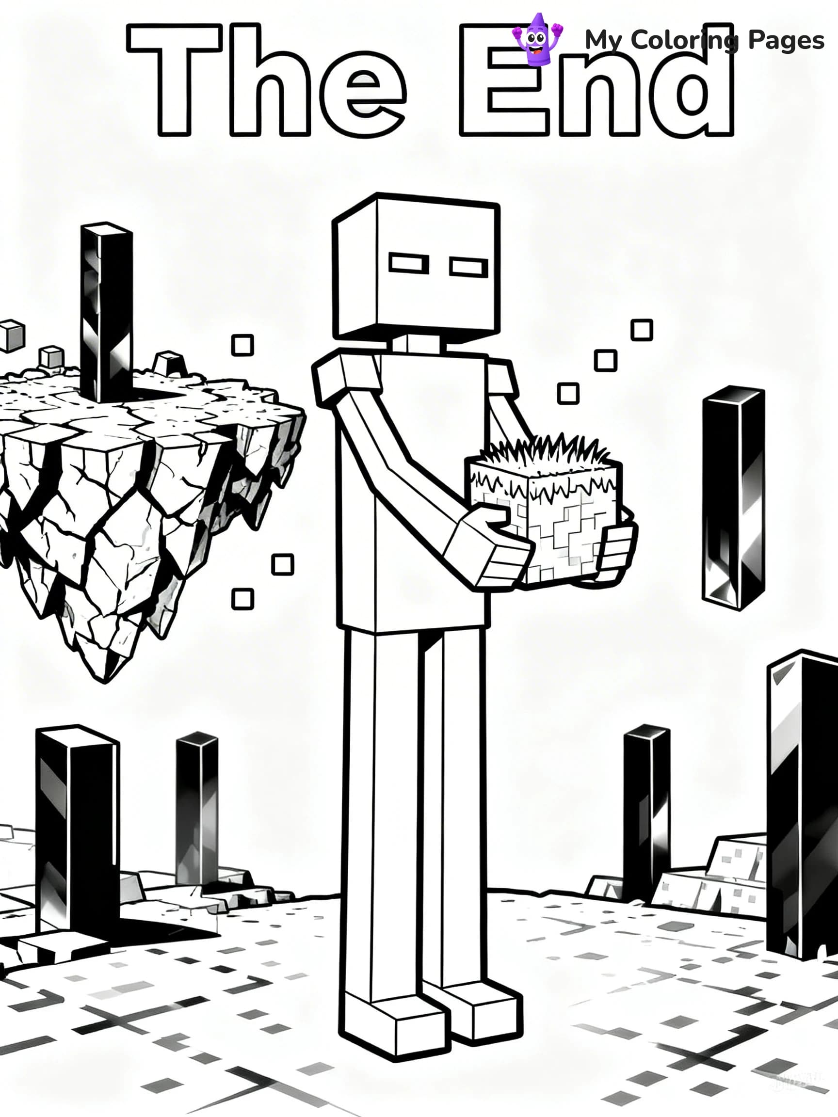 Ender Dragon Coloring Pages - 12