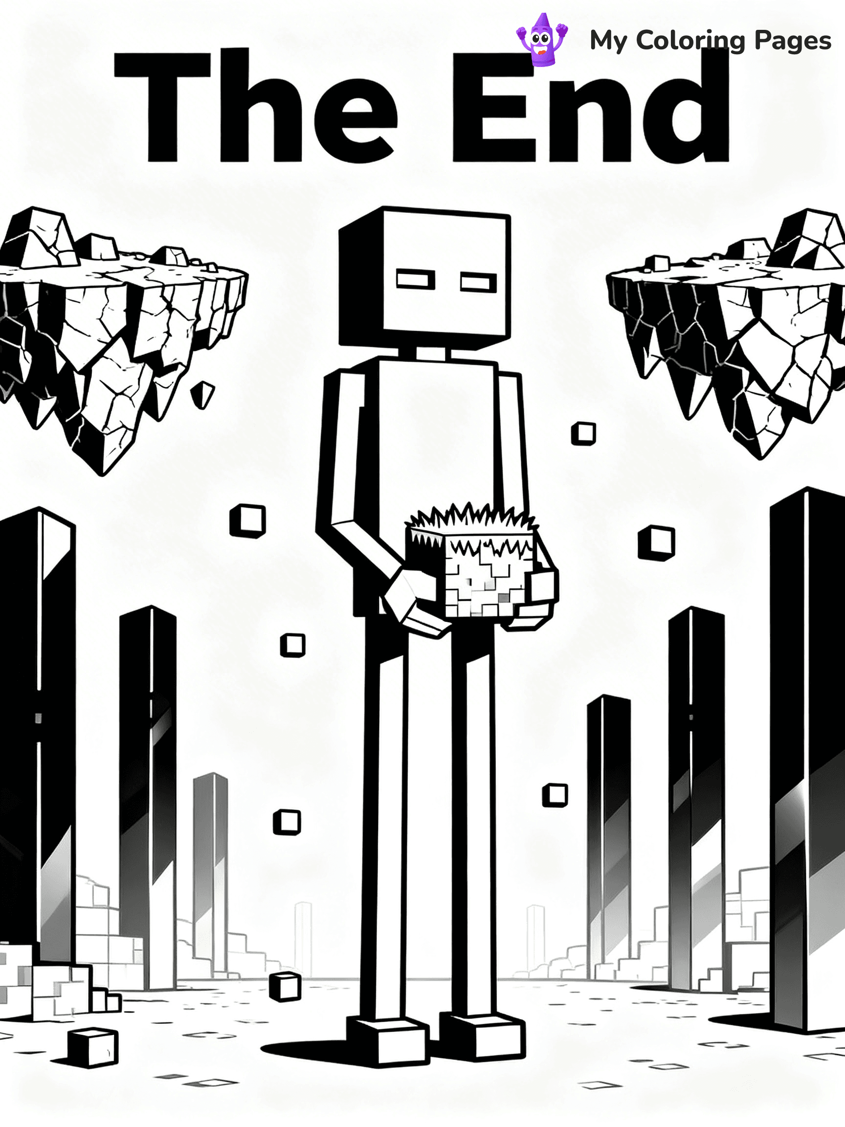 Ender Dragon Coloring Pages - 9