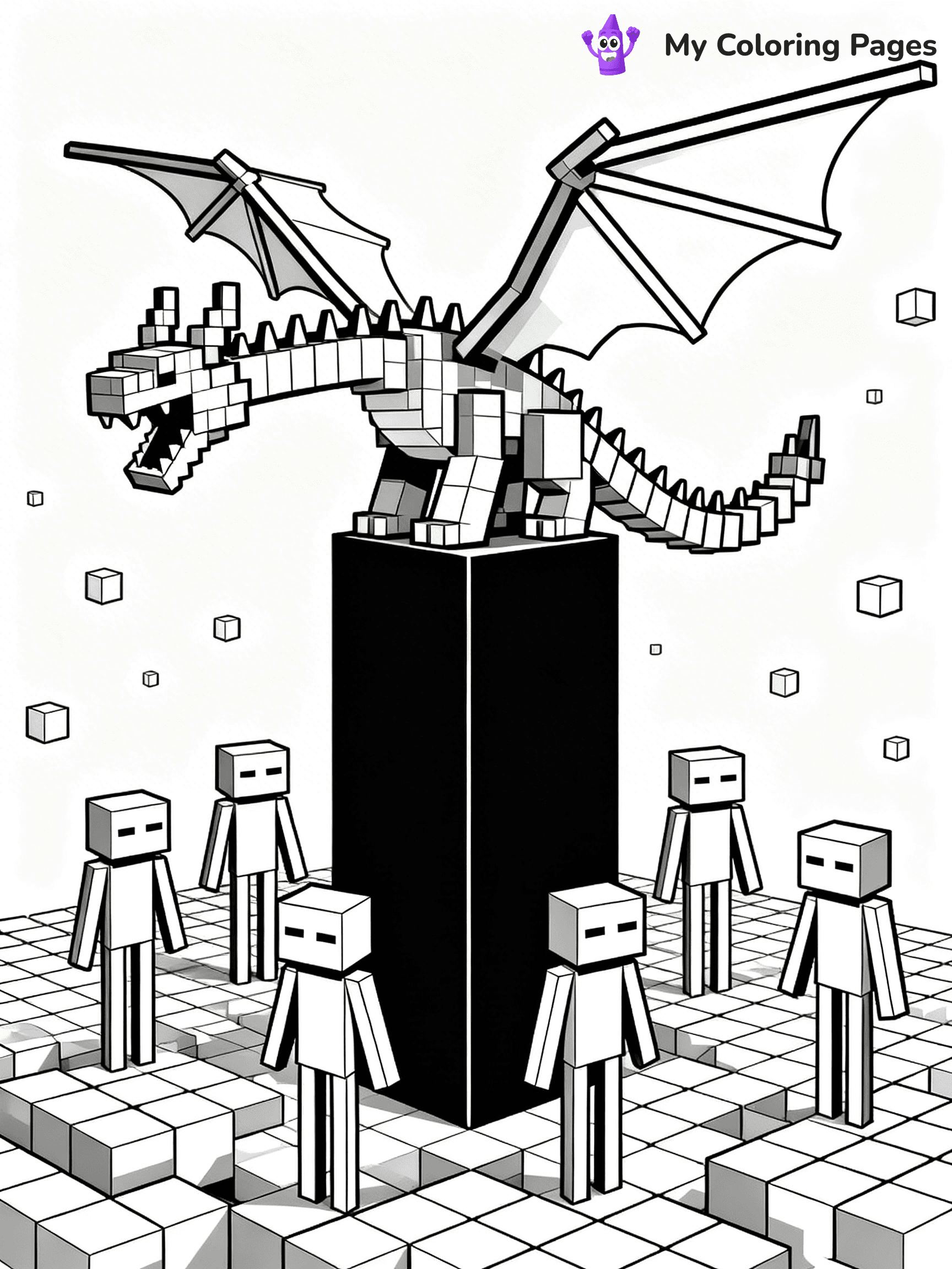 Ender Dragon Coloring Pages - 4