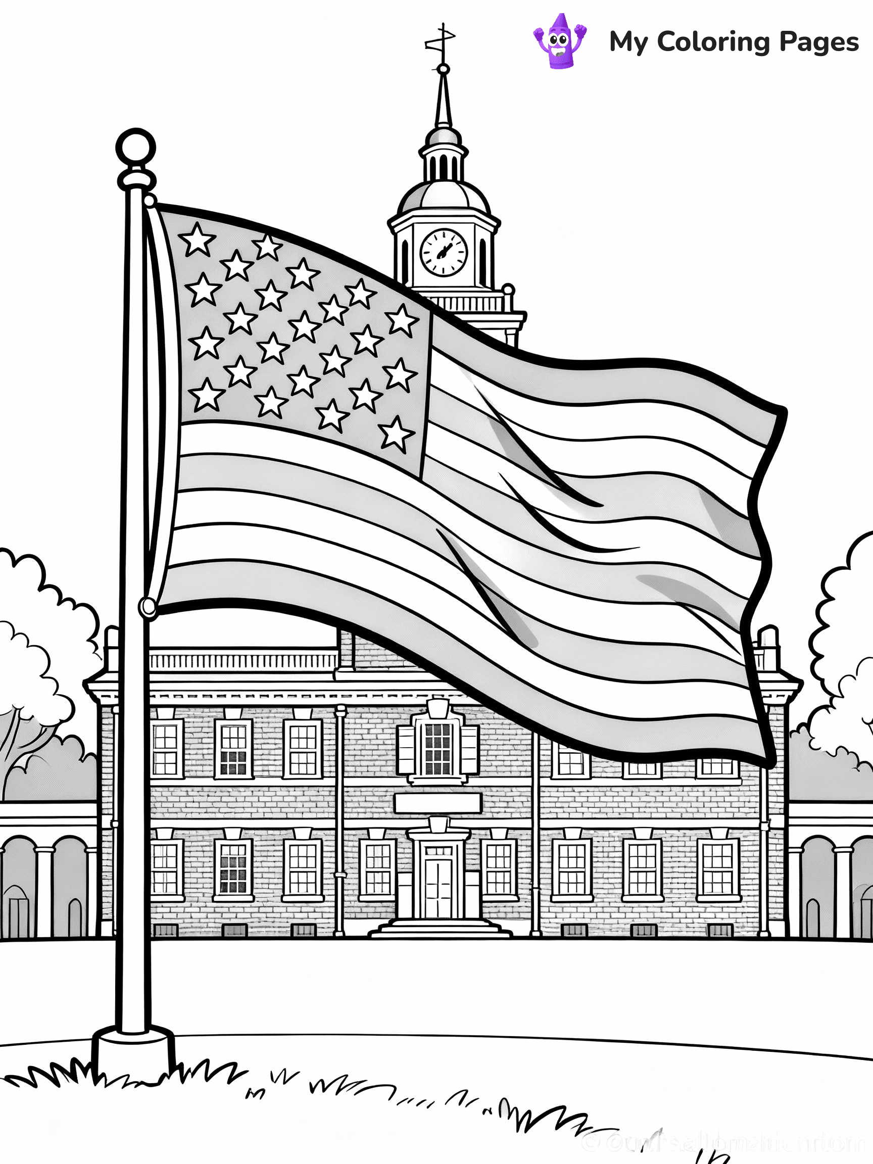 Fourth Of July Coloring Pages - 6