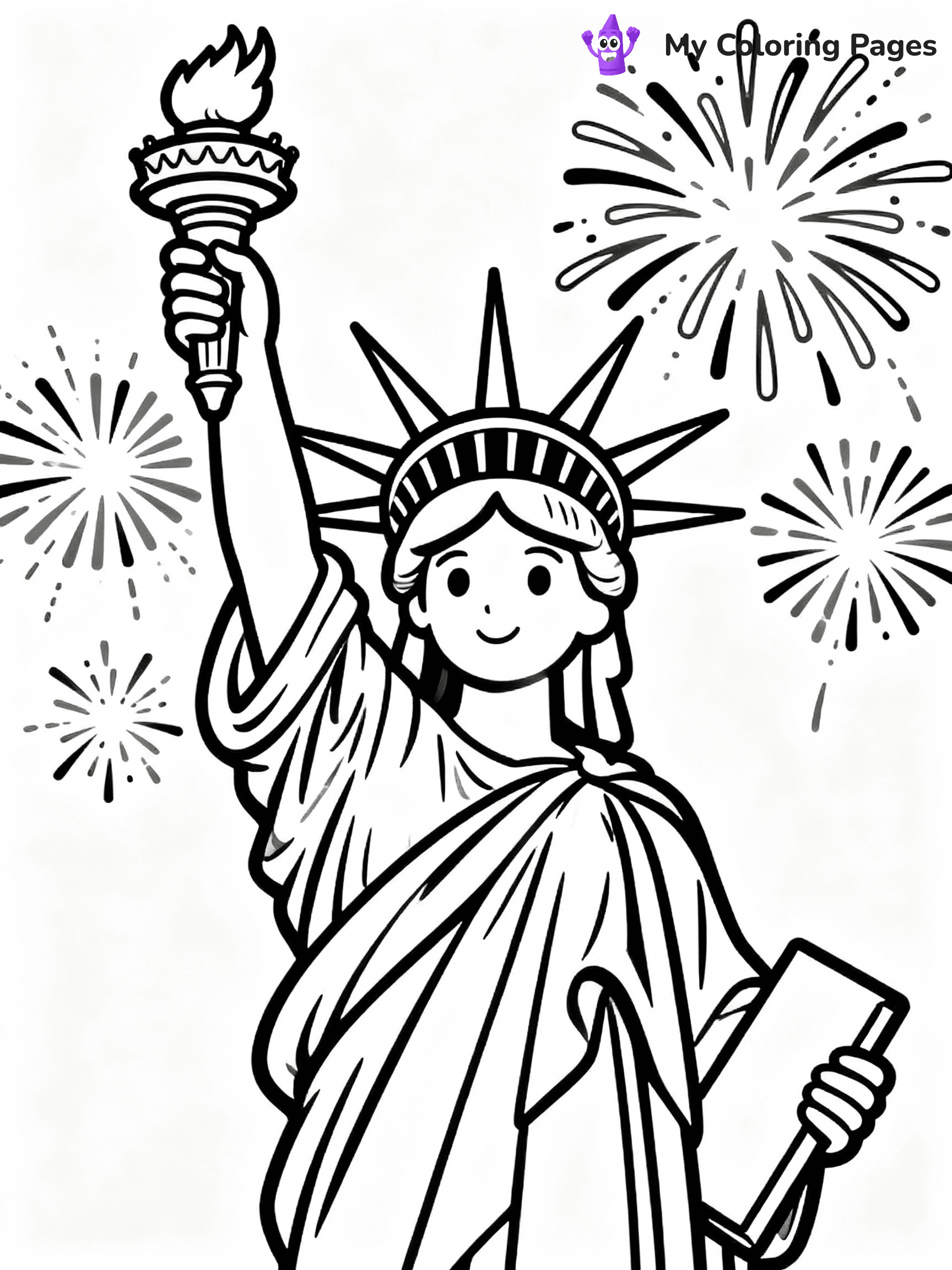 Fourth Of July Coloring Pages - 1