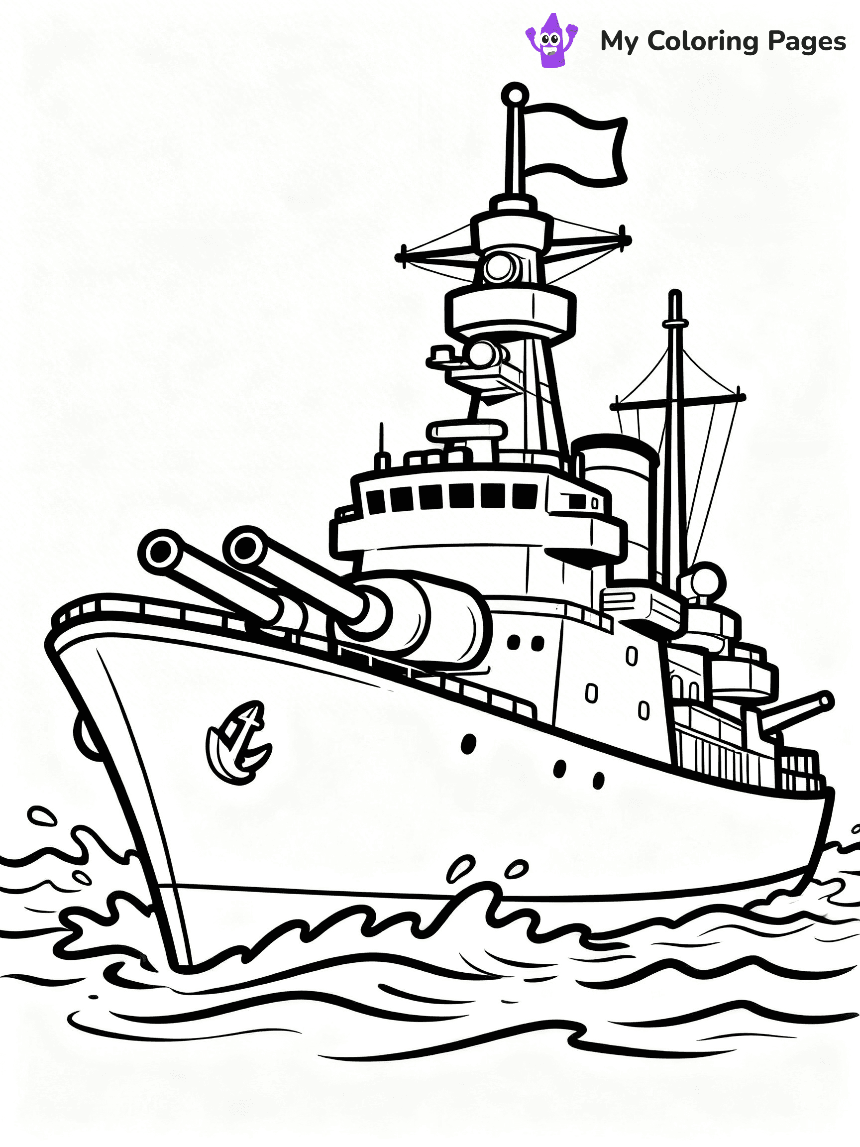 Battleship Coloring Pages - 77
