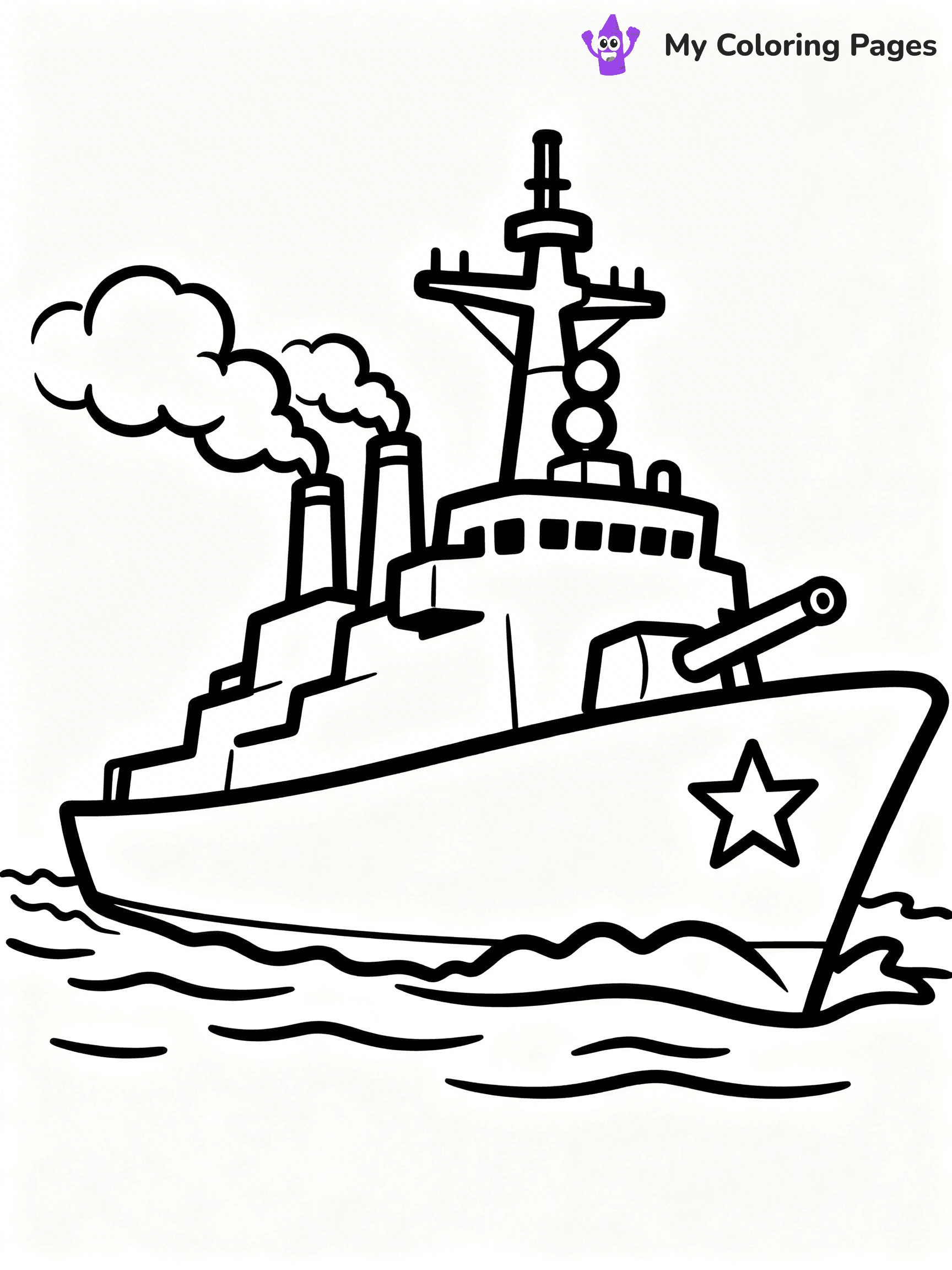 Battleship Coloring Pages - 61