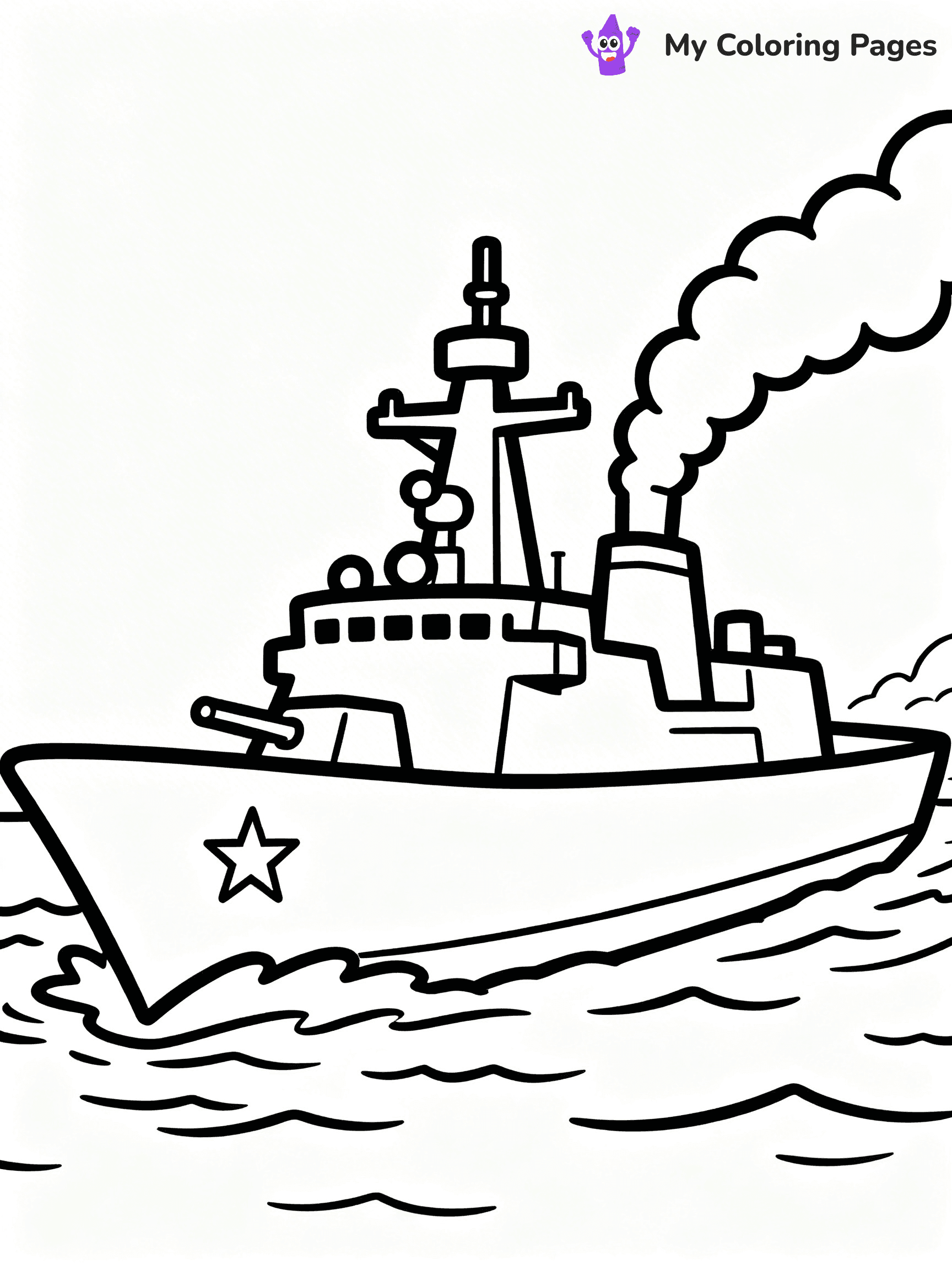 Battleship Coloring Pages - 59