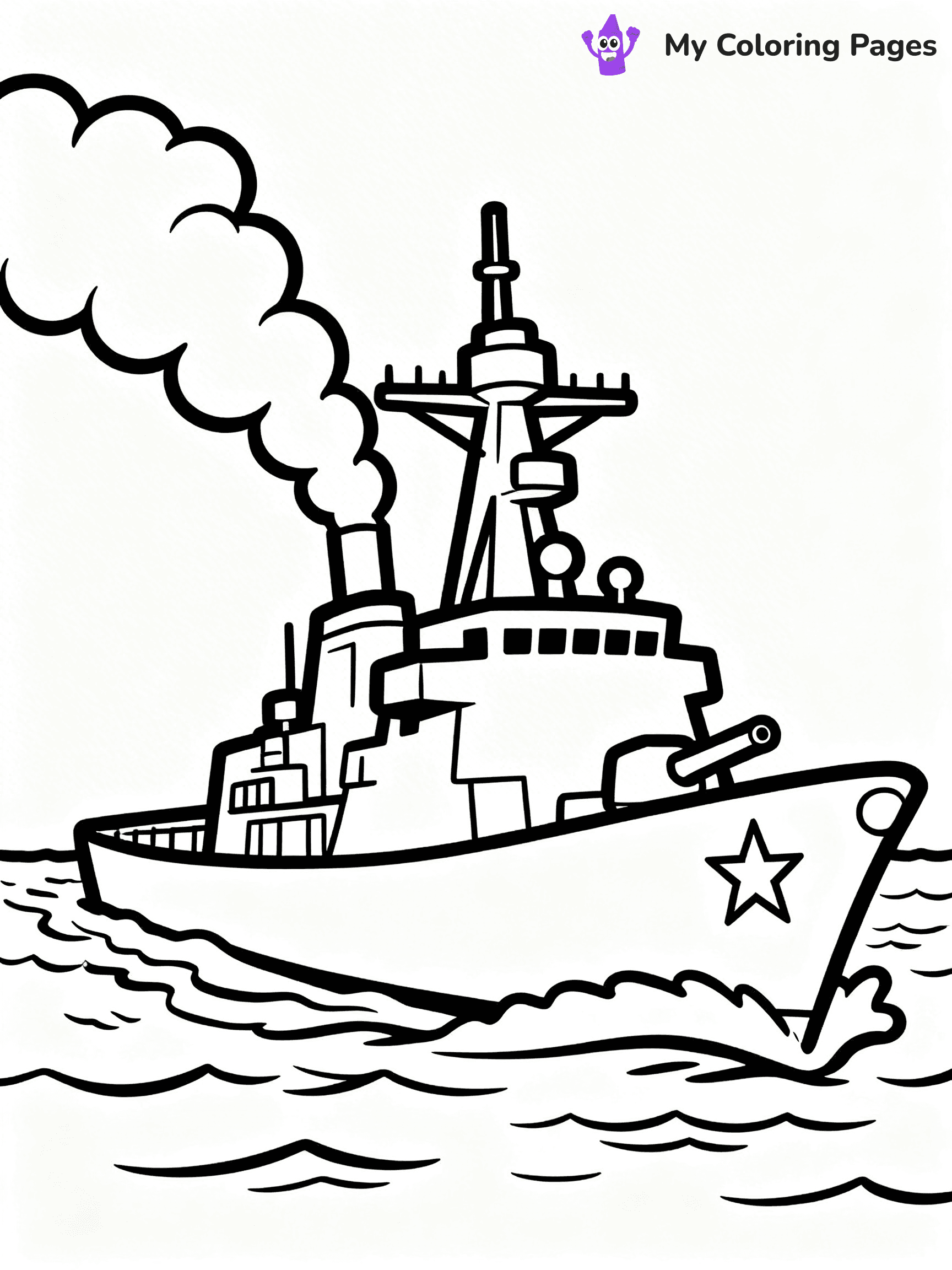 Battleship Coloring Pages - 58