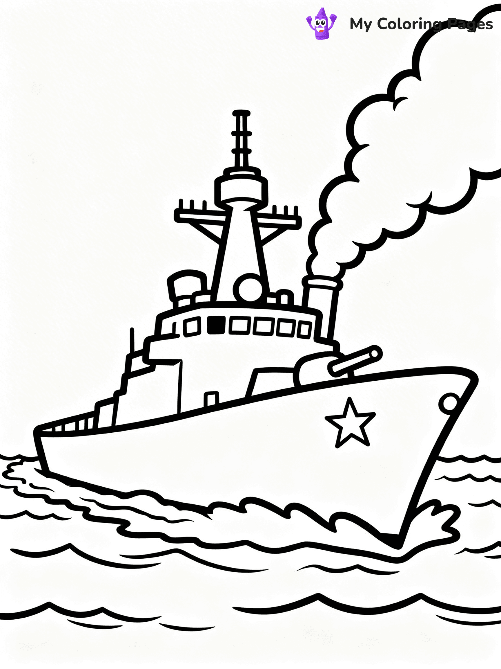Battleship Coloring Pages - 55