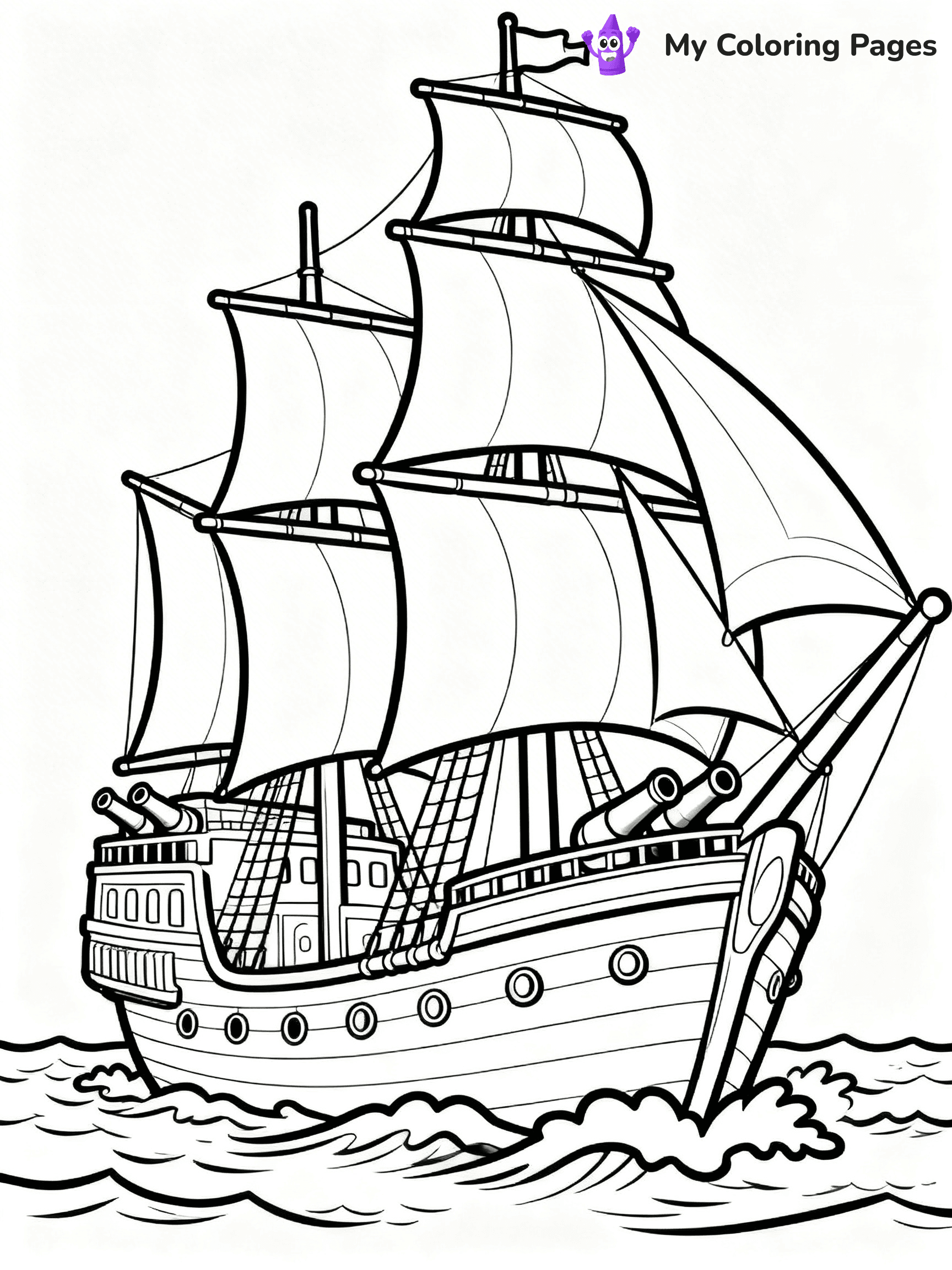 Battleship Coloring Pages - 53