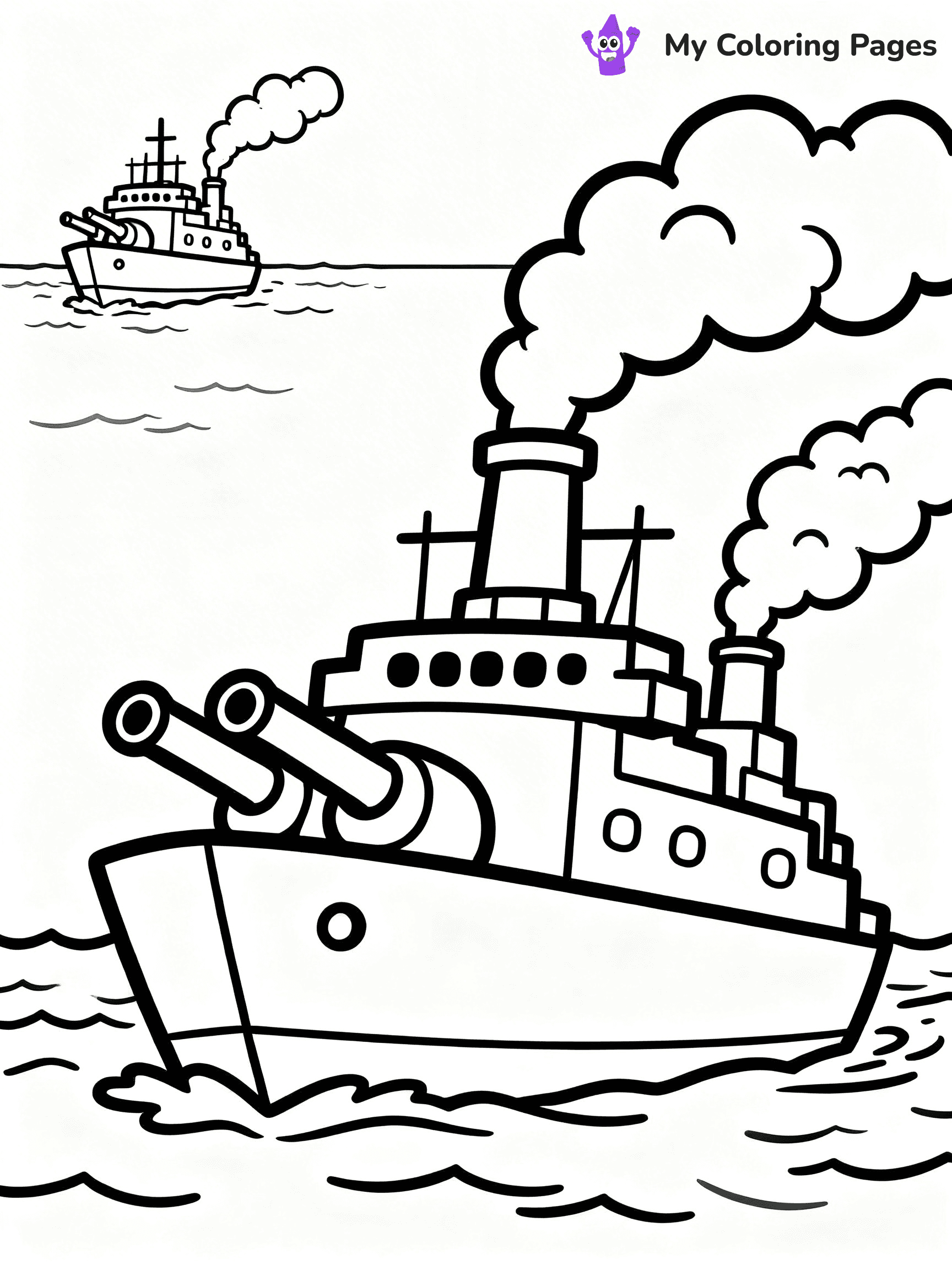 Battleship Coloring Pages - 42