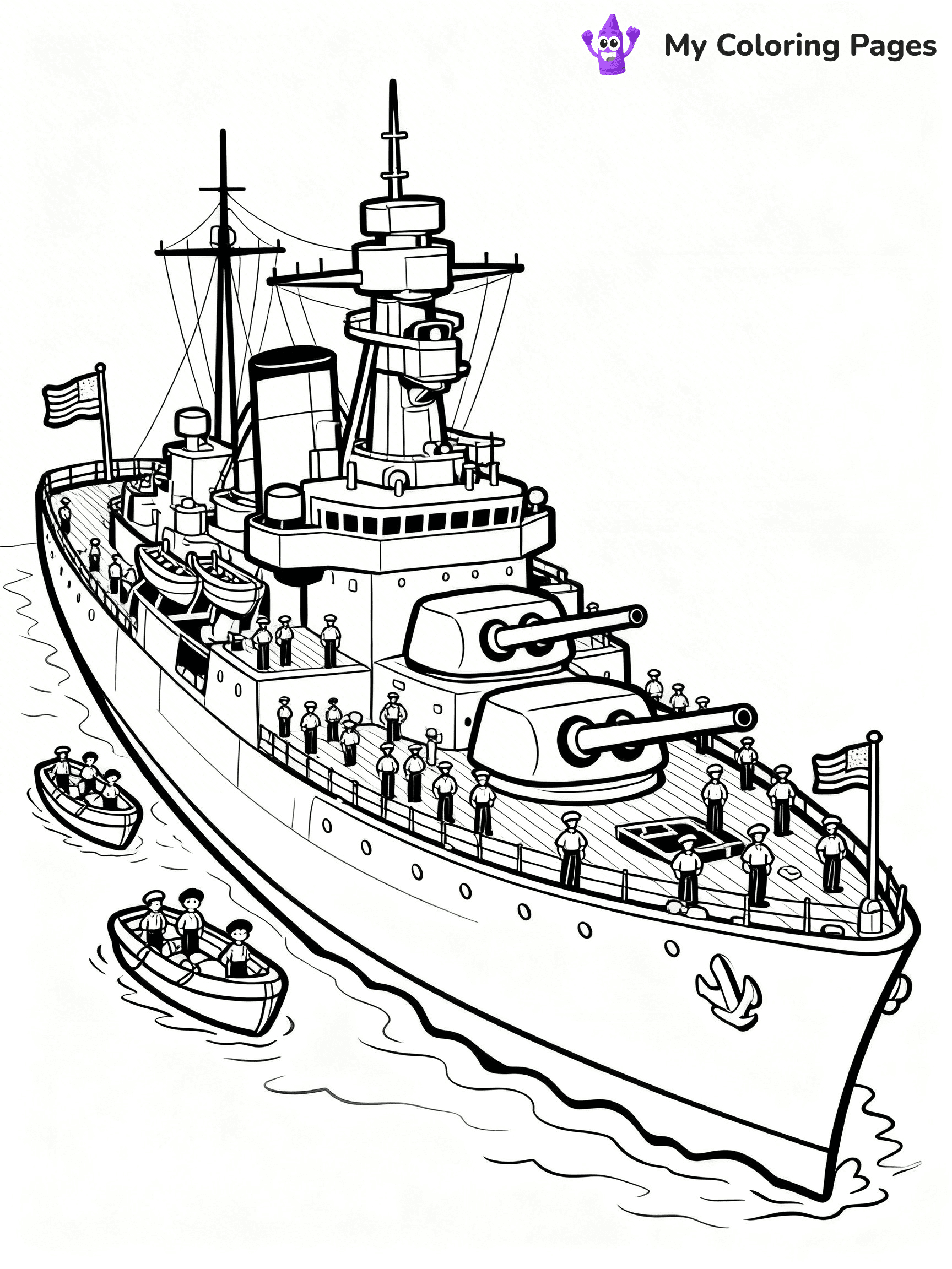 Battleship Coloring Pages - 33