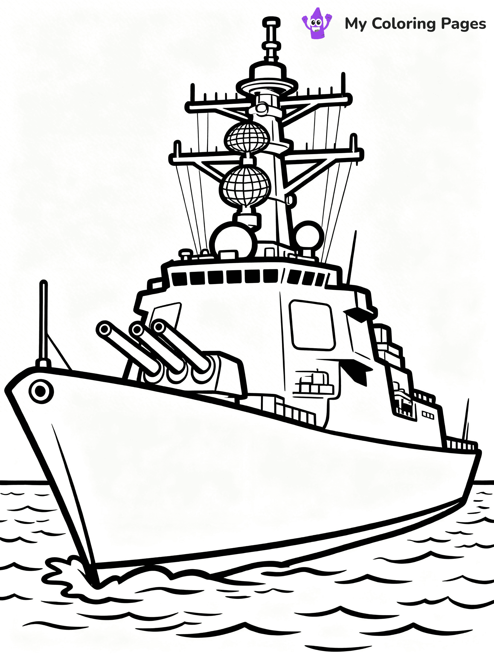 Battleship Coloring Pages - 6