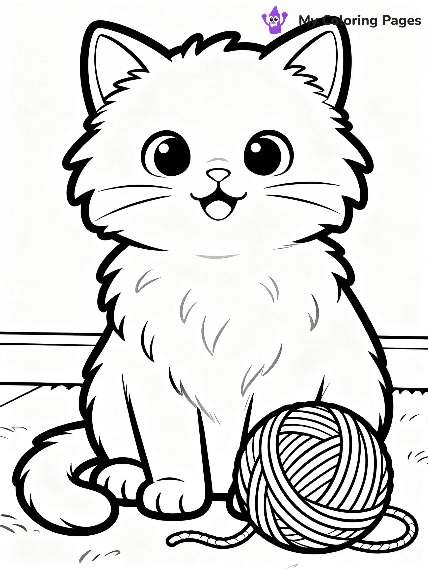Easy Cute Animal Coloring Pages - 21