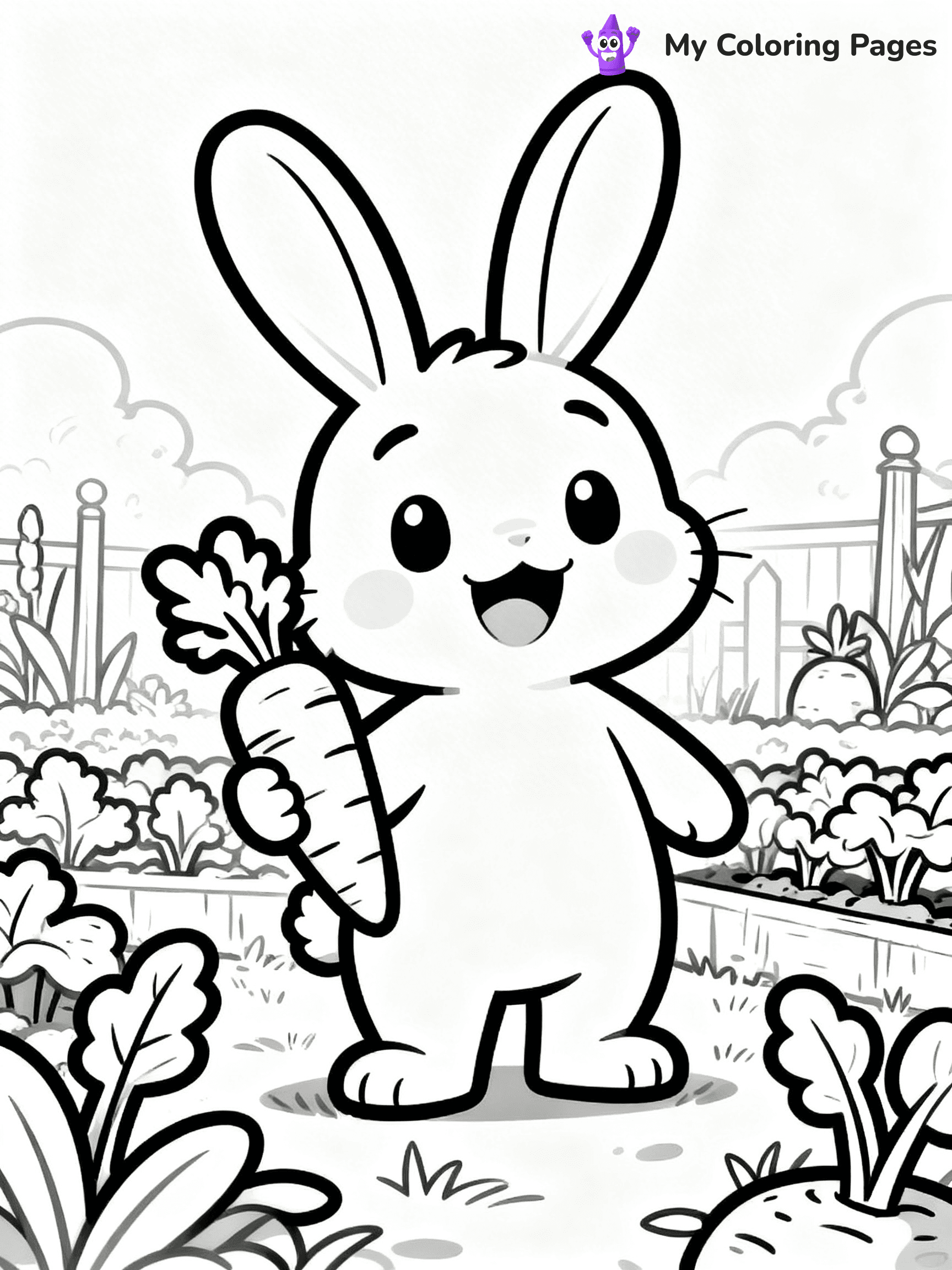Easy Cute Animal Coloring Pages - 20