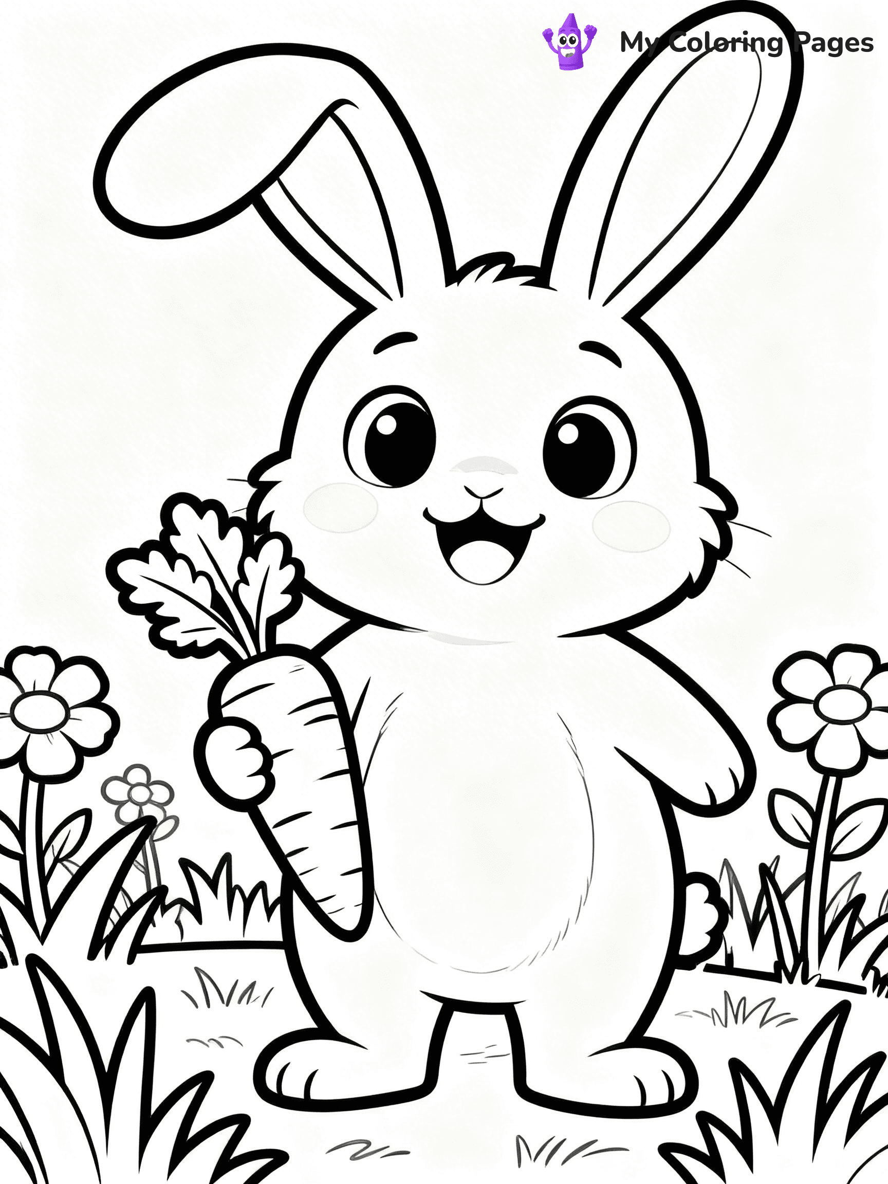 Easy Cute Animal Coloring Pages - 18