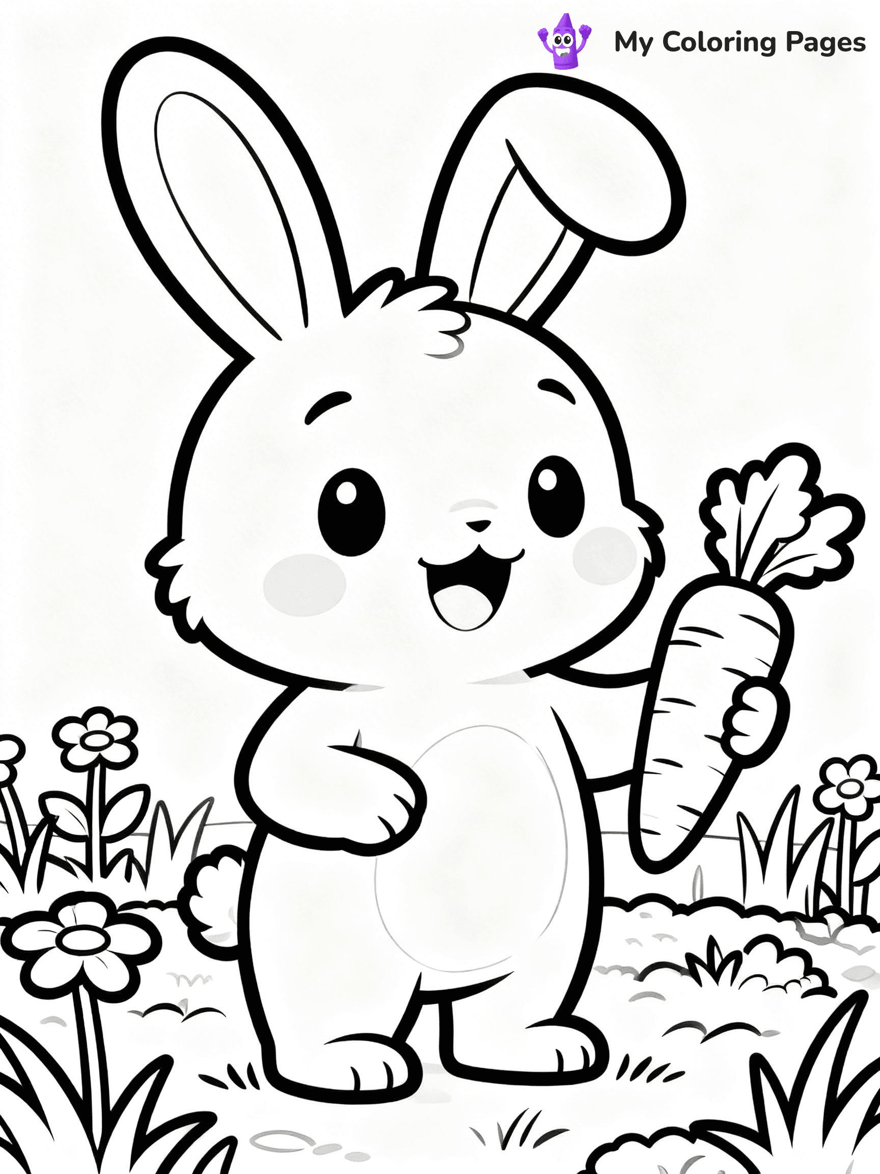 Easy Cute Animal Coloring Pages - 17