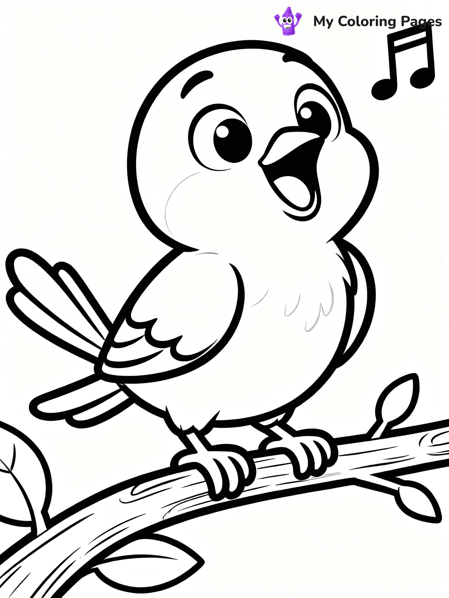 Easy Cute Animal Coloring Pages - 5