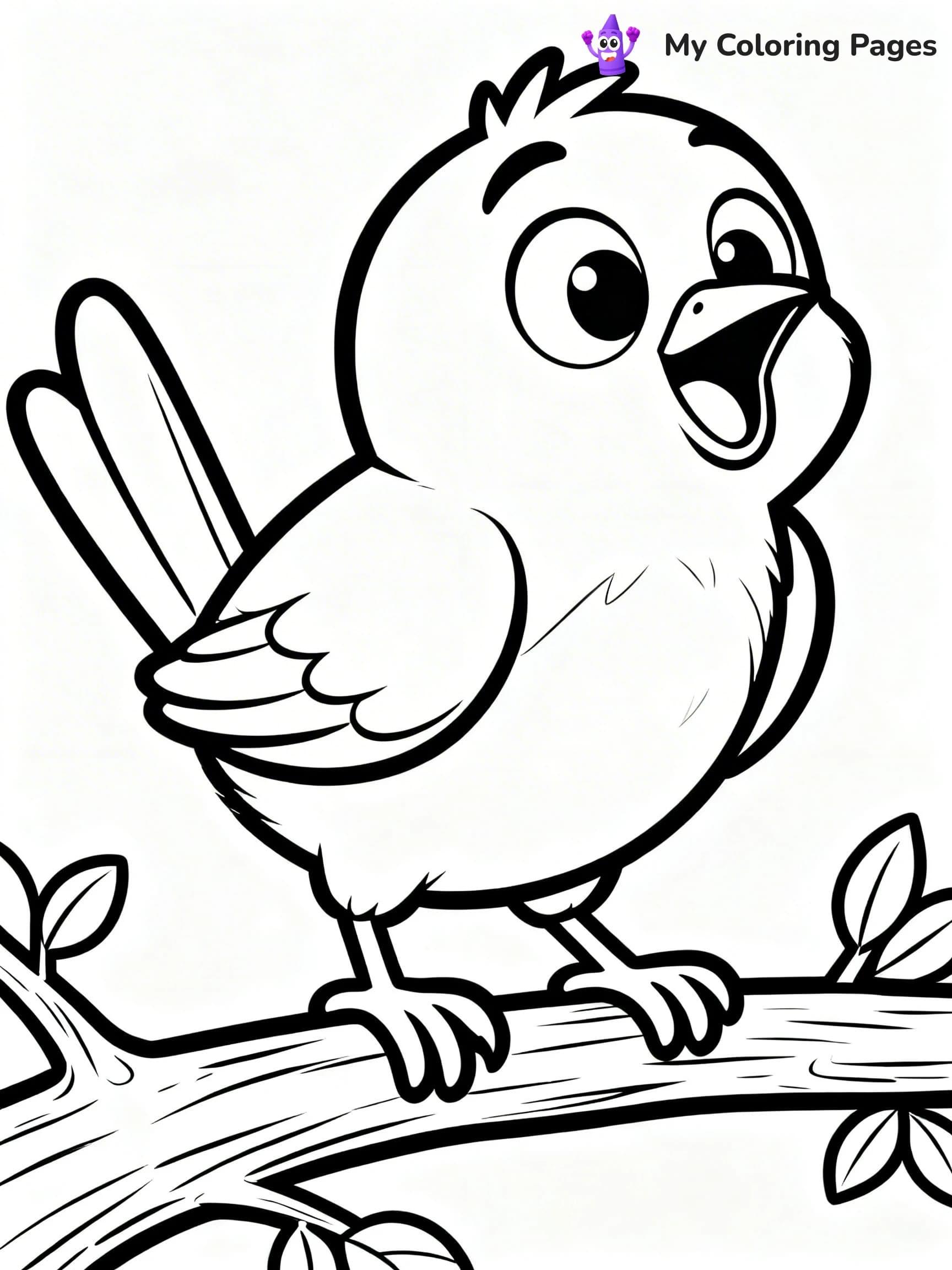 Easy Cute Animal Coloring Pages - 4