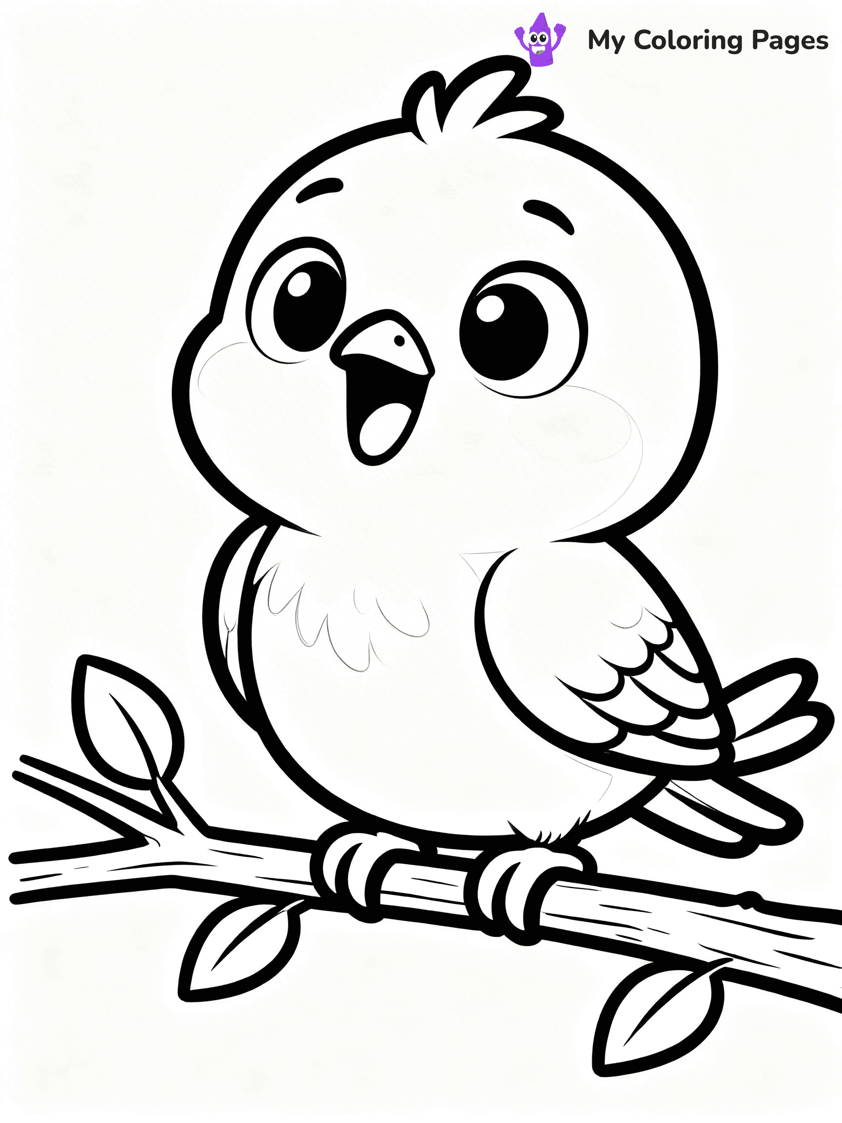 Easy Cute Animal Coloring Pages - 3