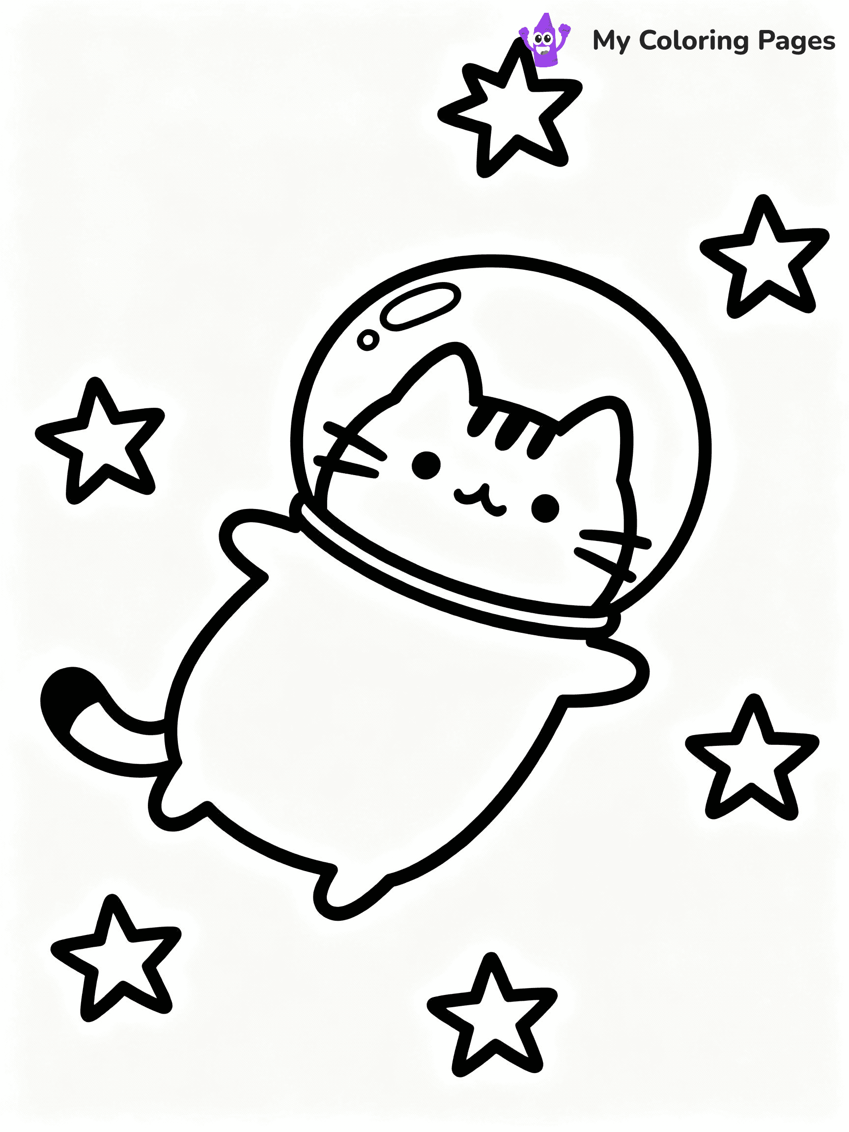 Pusheen Coloring Pages - 1