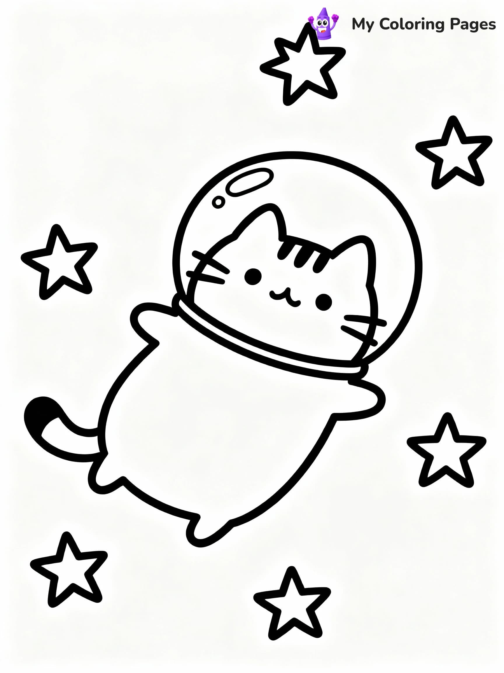 Pusheen Coloring Pages - 1