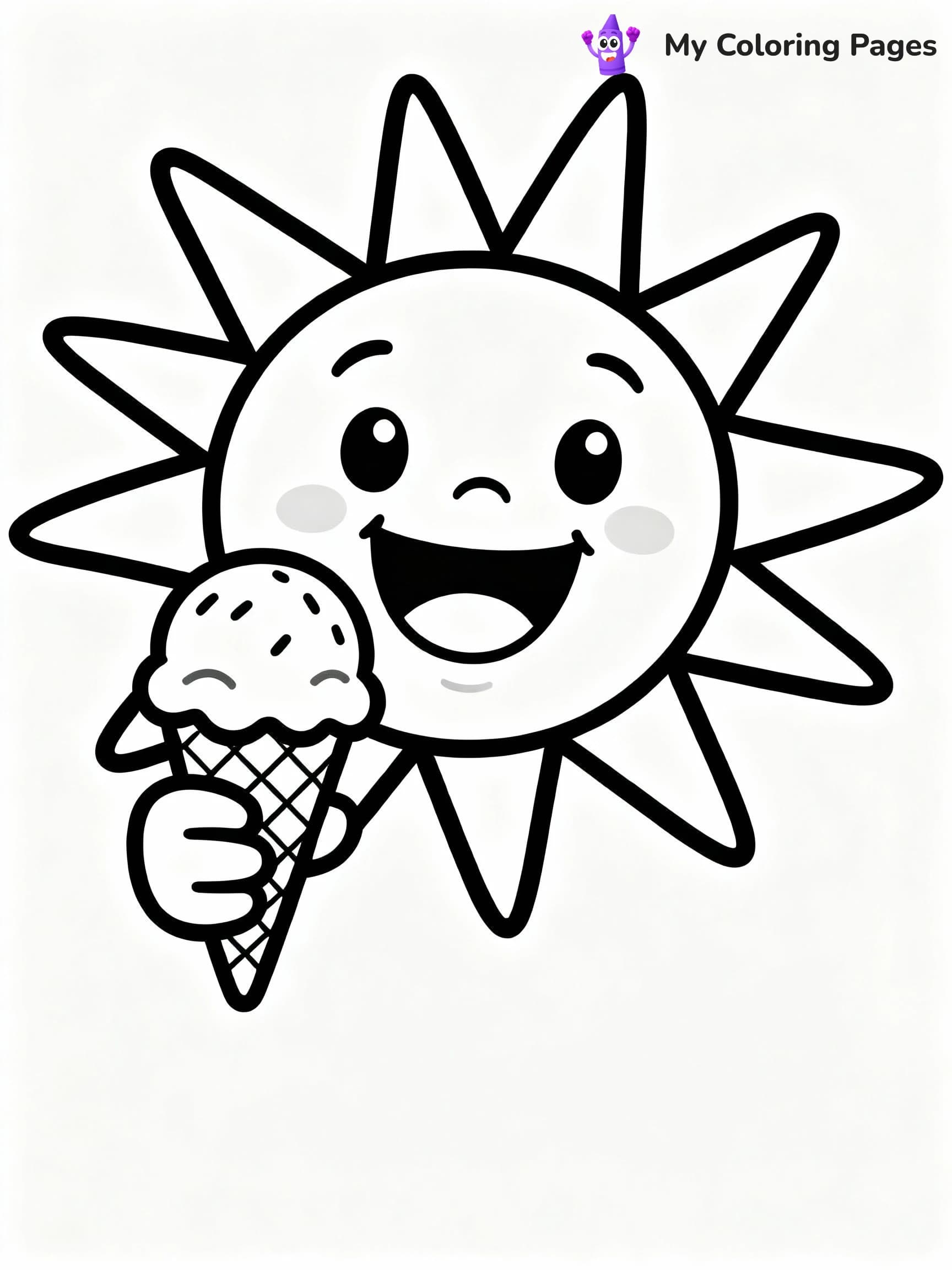 Sun Coloring Pages - 12