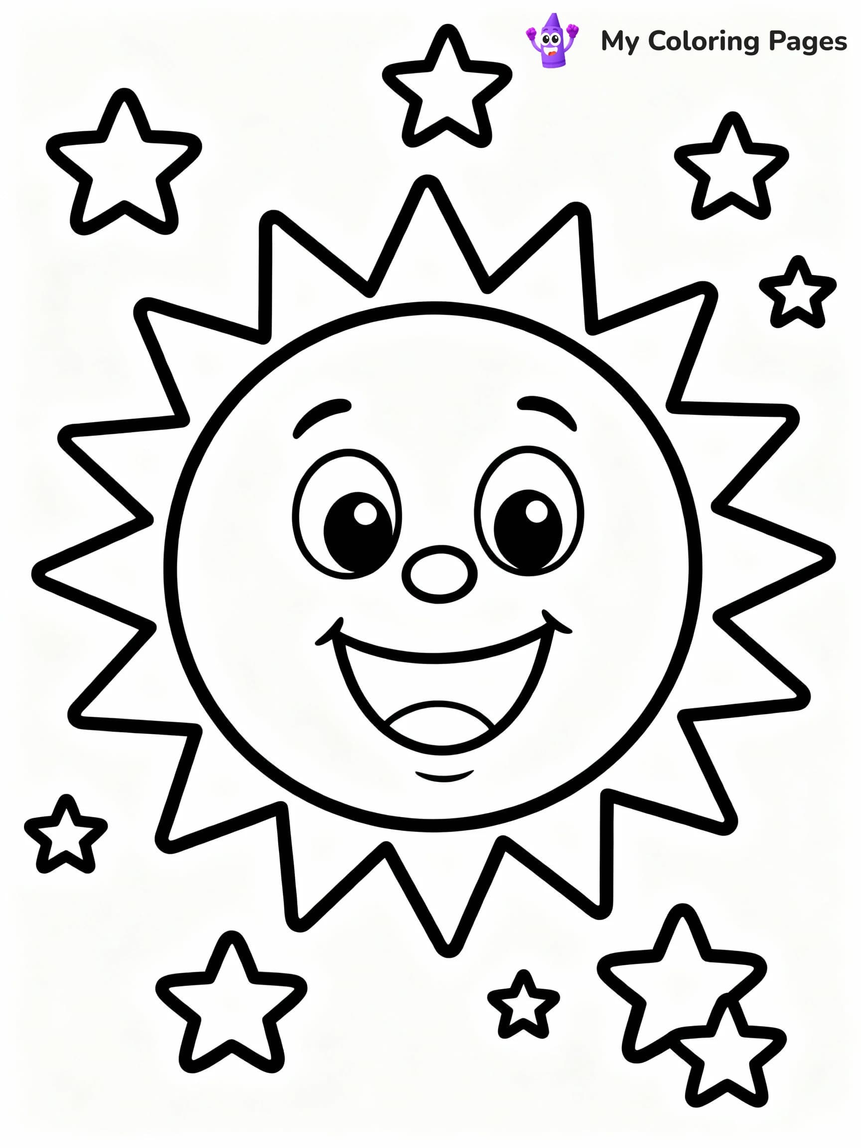 Sun Coloring Pages - 4